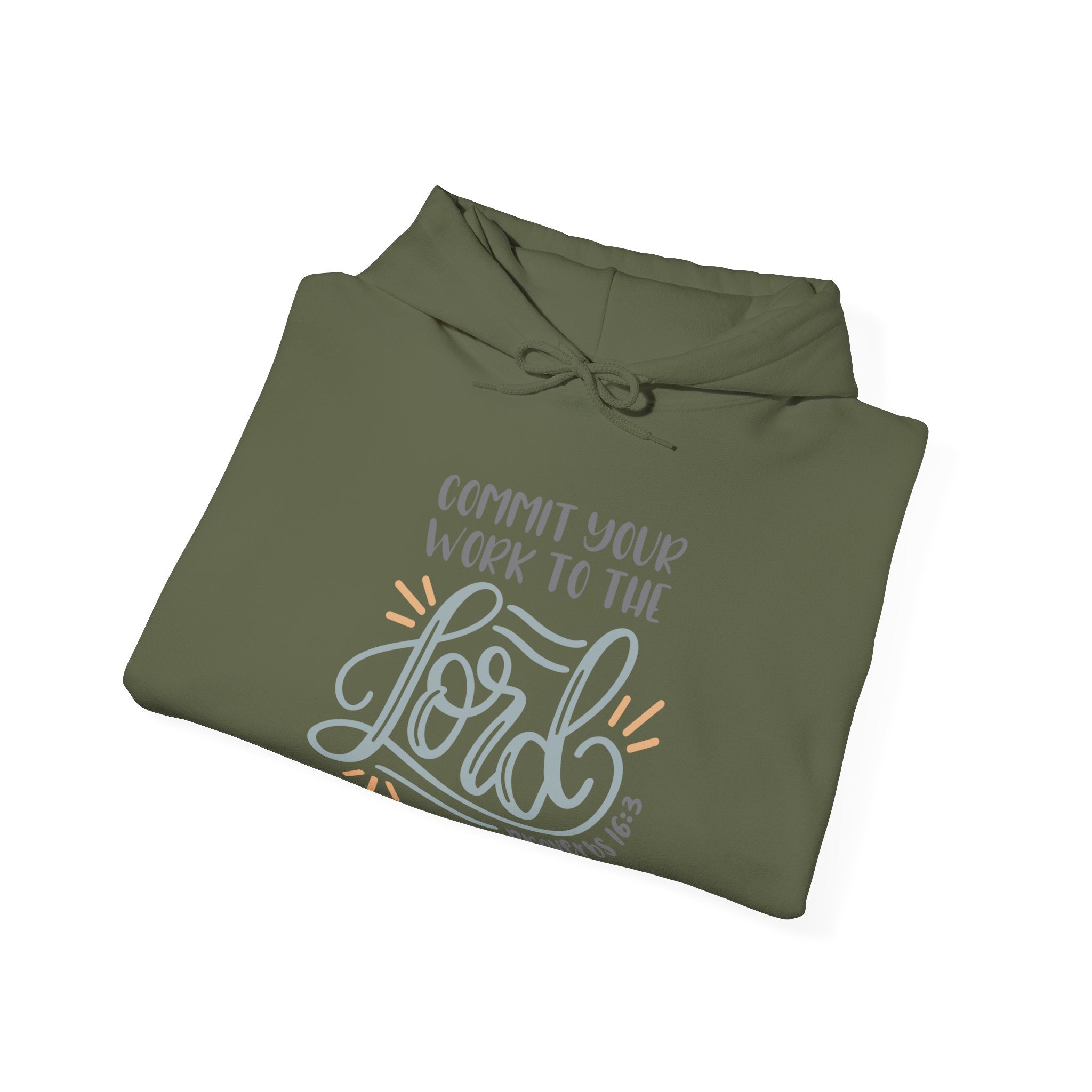 Commit Your Work to the Lord Proverbs 16:3 | Hoodie