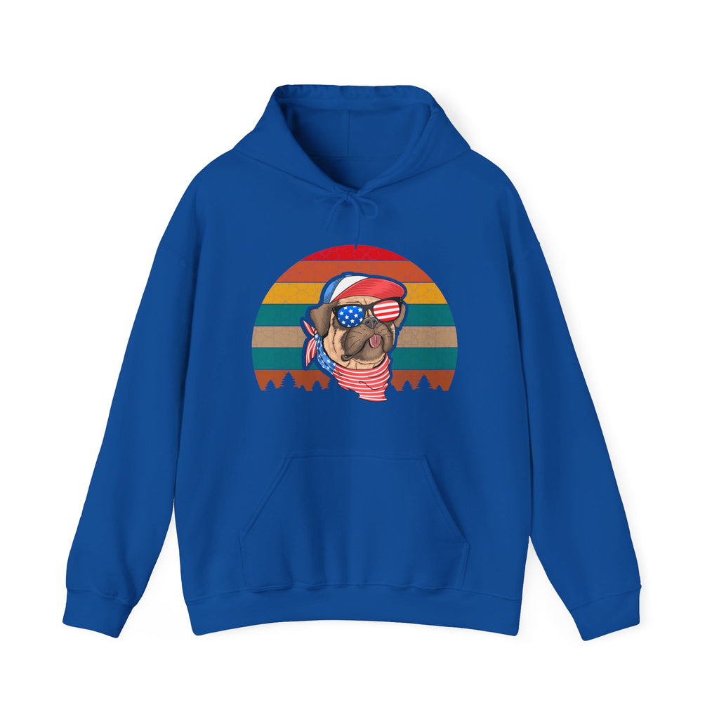 American Pug With Trees | Hoodie