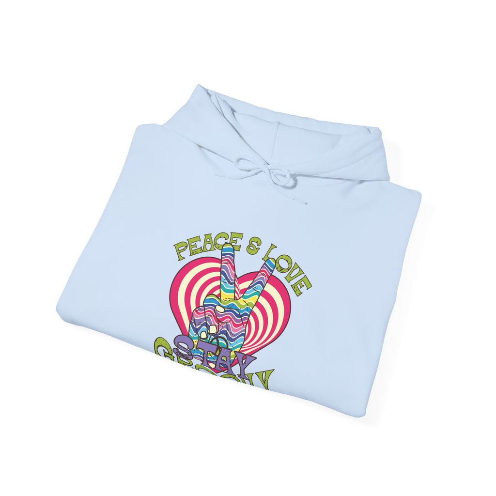 Peace and Love, Stay Groovy | Hoodie