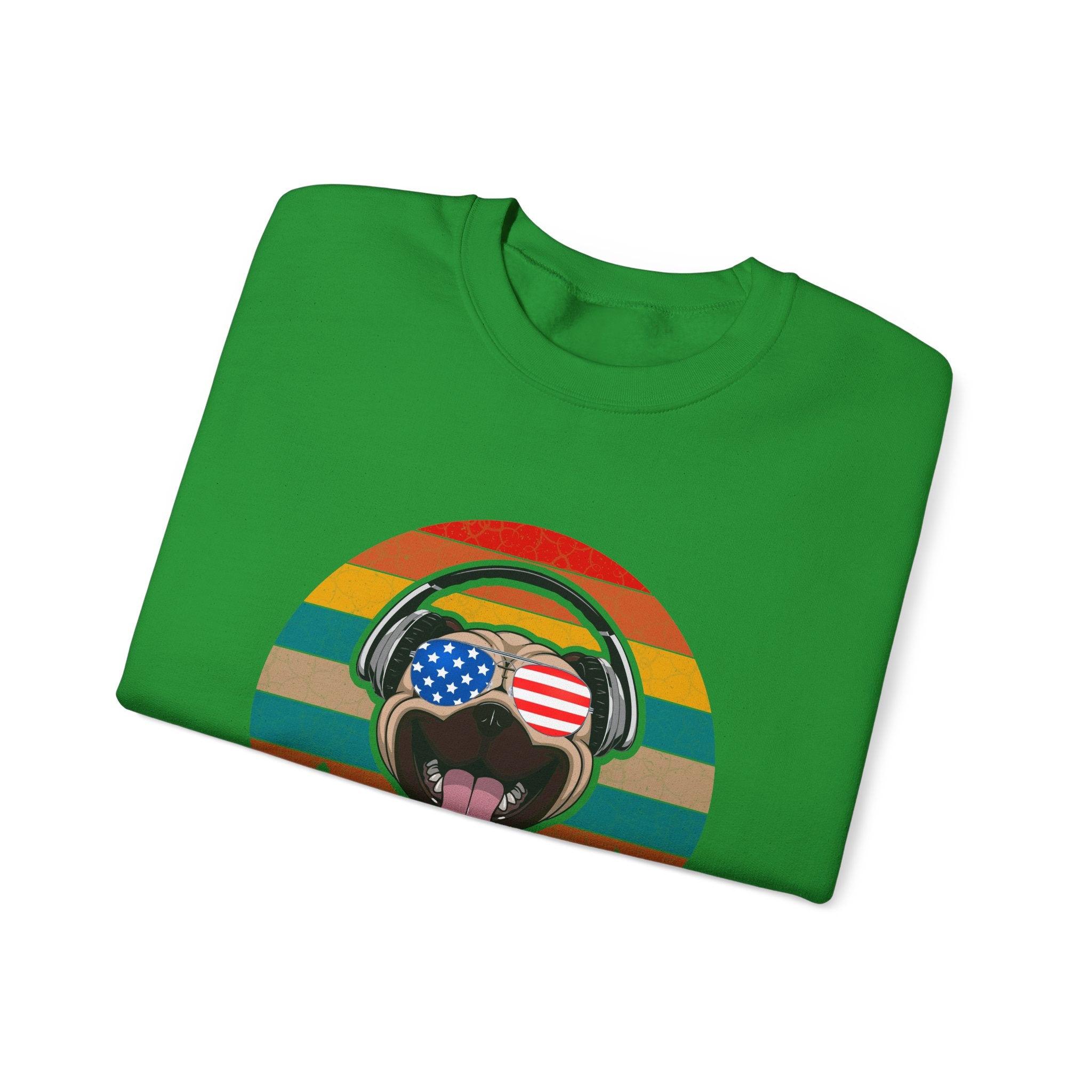 Happy American Pug | Crewneck Sweatshirt