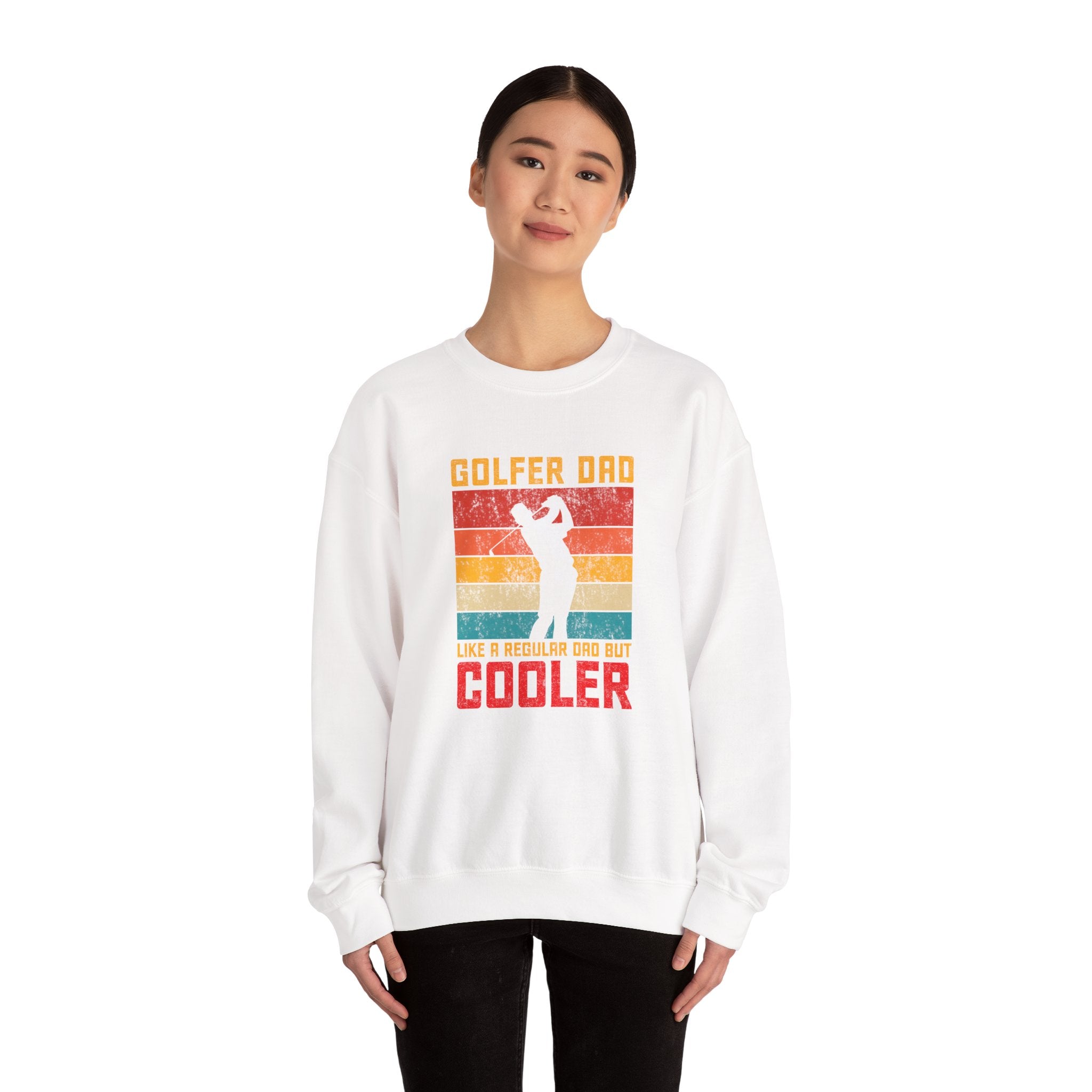 Golfer Dad, Like a Regular Dad but Cooler | Crewneck Sweatshirt