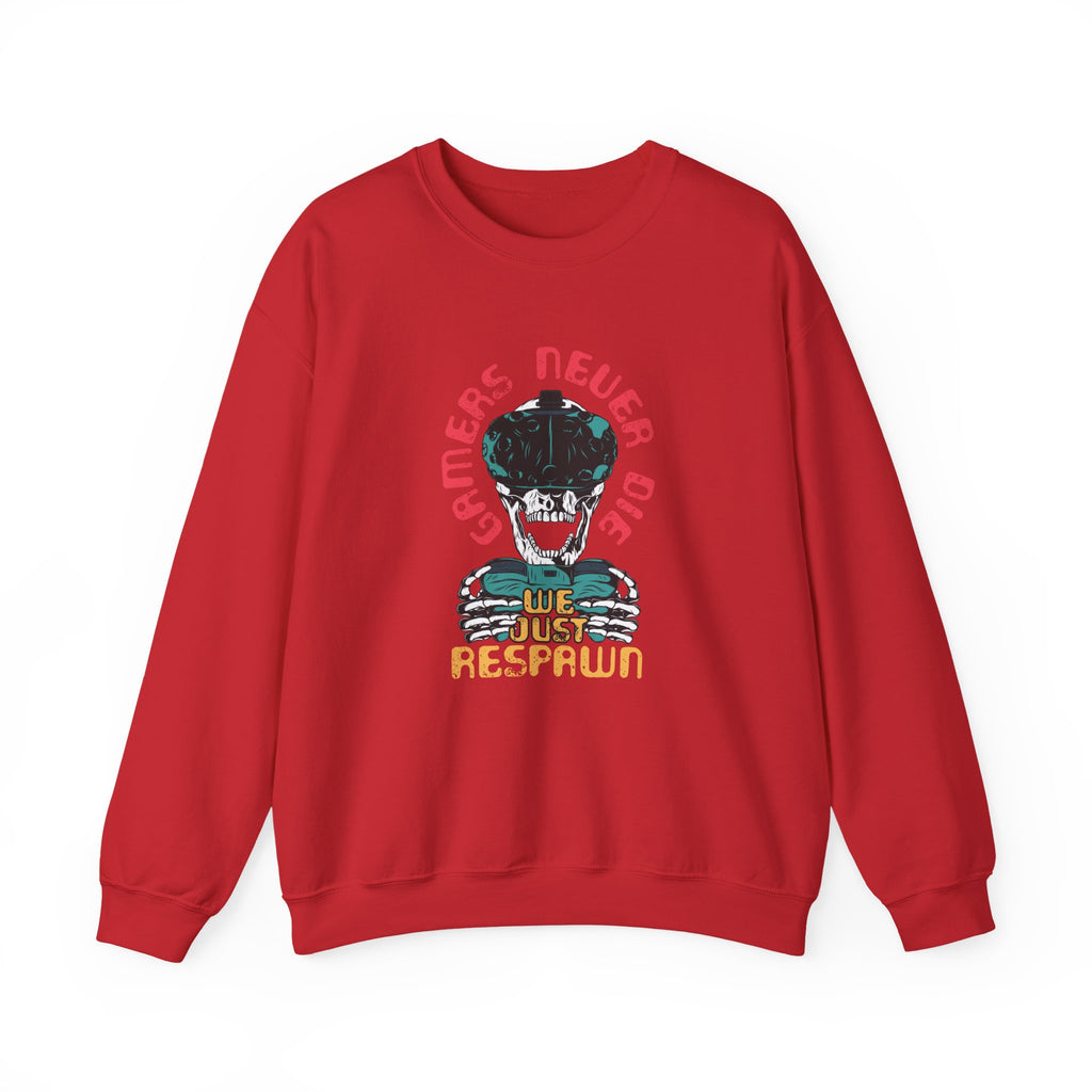 Gamers Never Die, We Just Respawn | Crewneck Sweatshirt