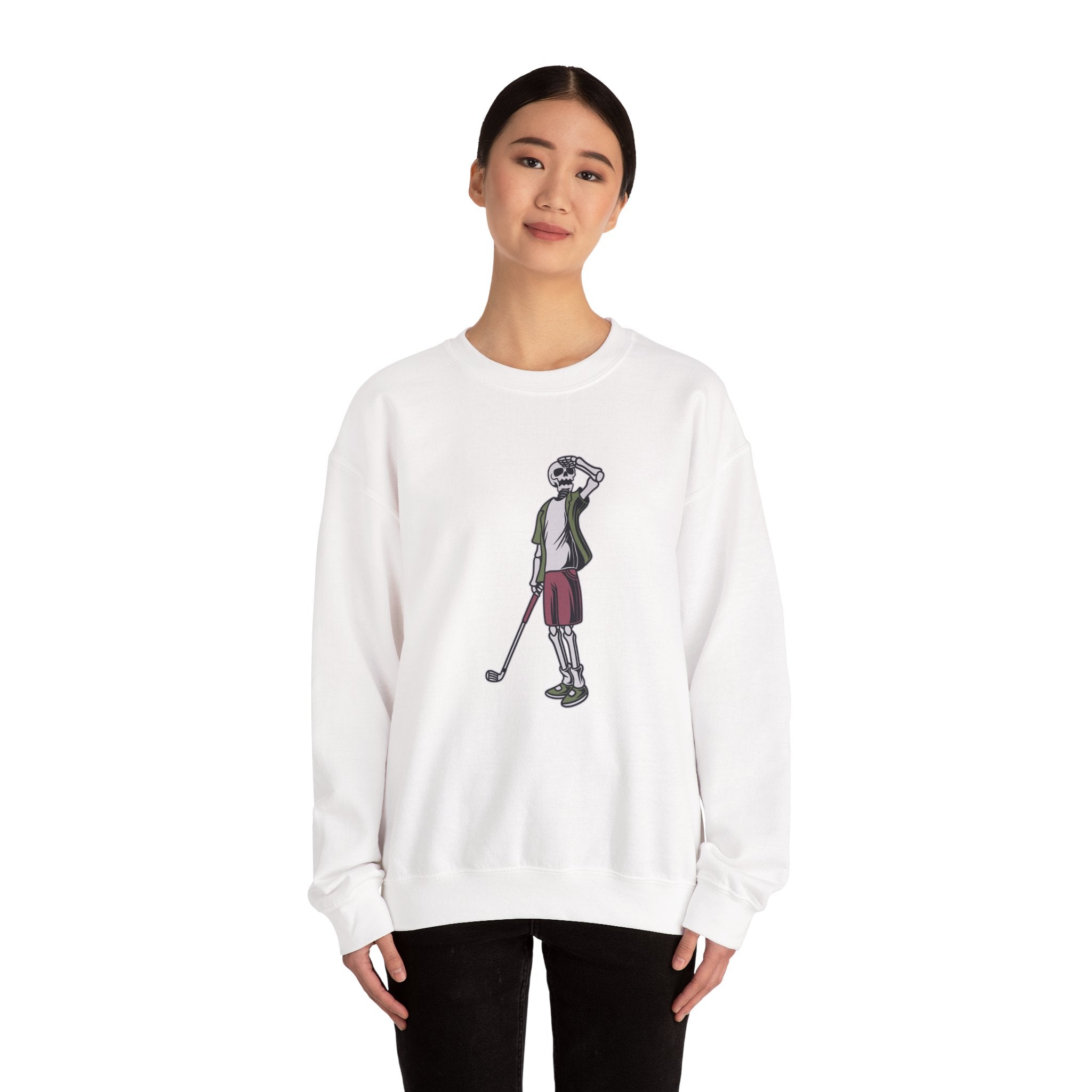 Long Ball Skeleton Golfer | Crewneck Sweatshirt