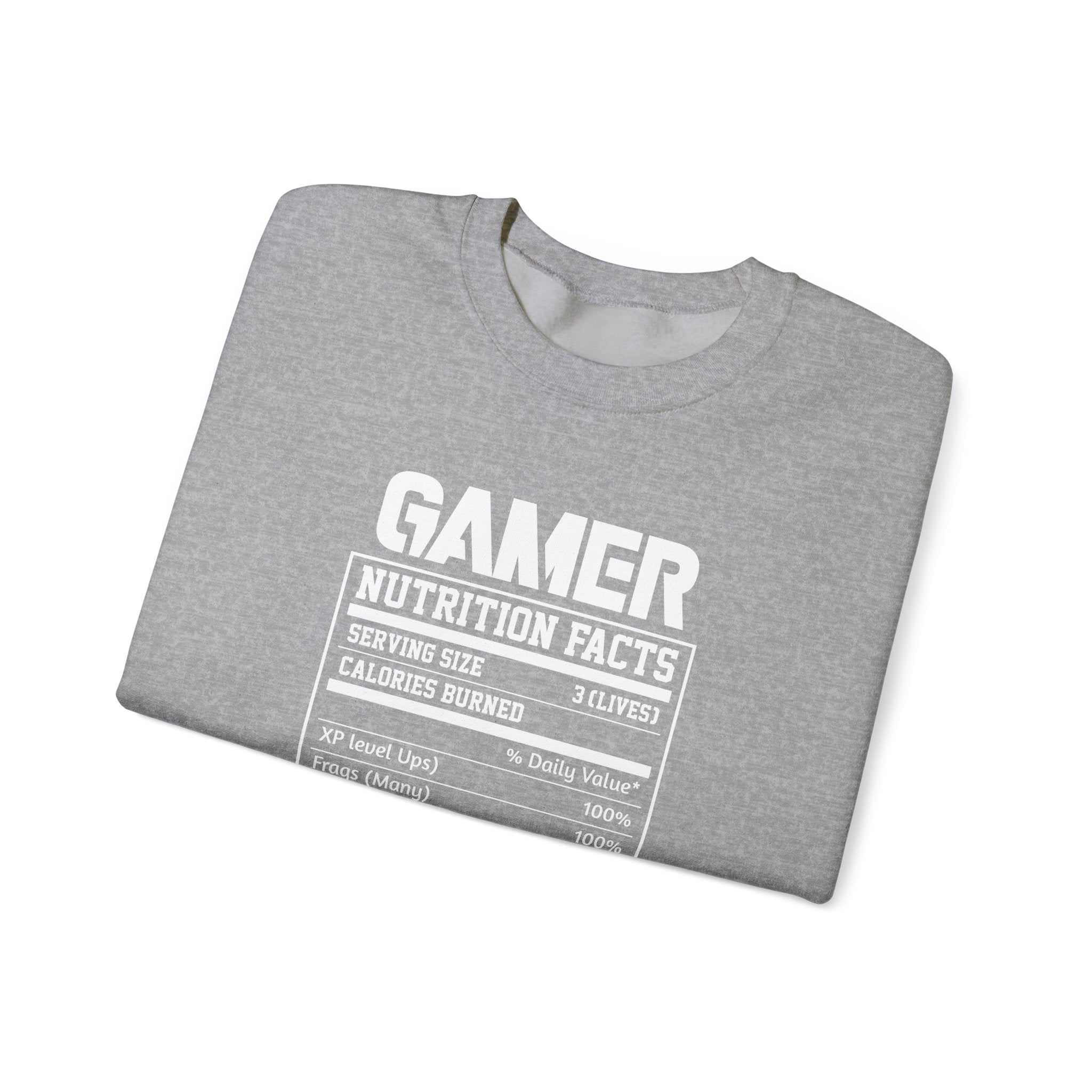 Gamer Nutrition Facts | Crewneck Sweatshirt