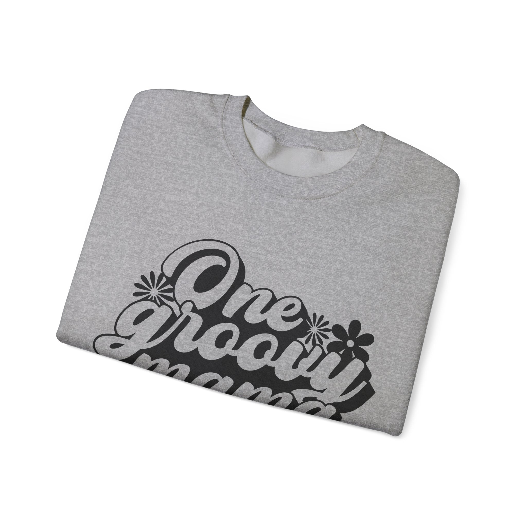 One Groovy Mama Flowers | Crewneck Sweatshirt