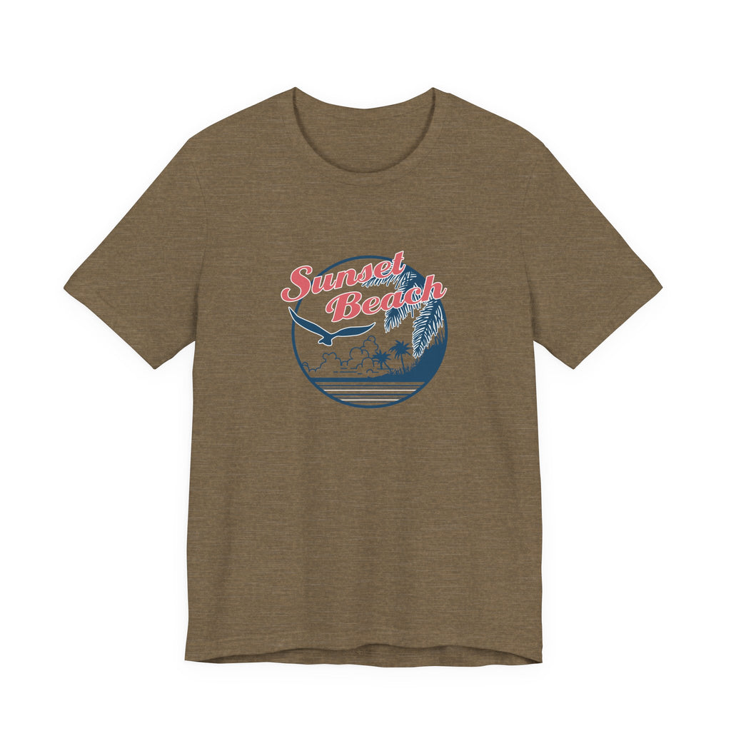 Sunset Beach, Birds and Ocean | Tee