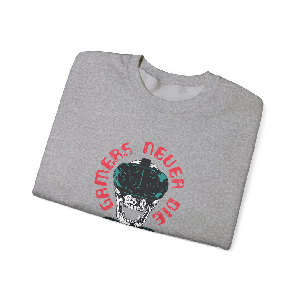 Gamers Never Die, We Just Respawn | Crewneck Sweatshirt