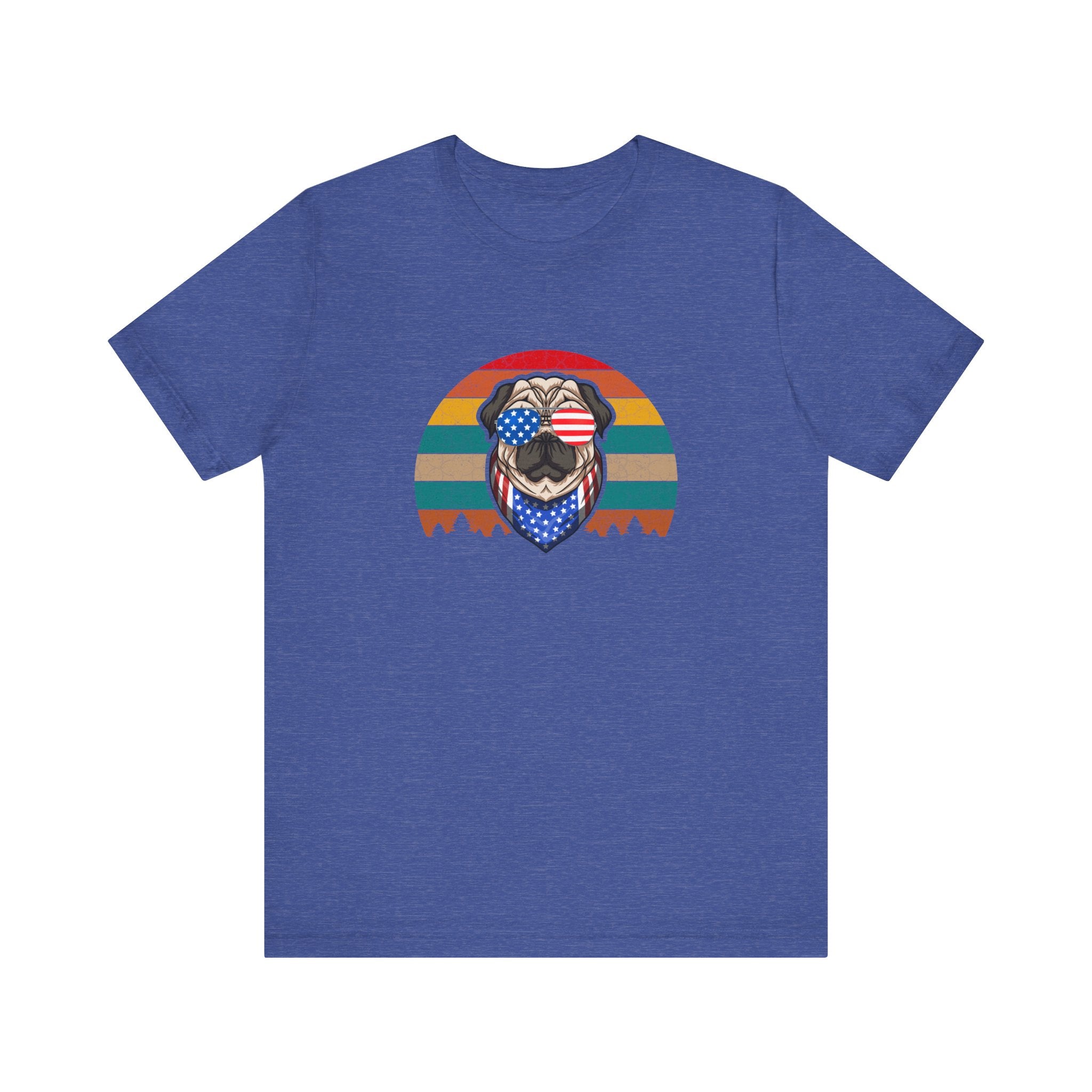 Pug With Trees 4th of July | Tee