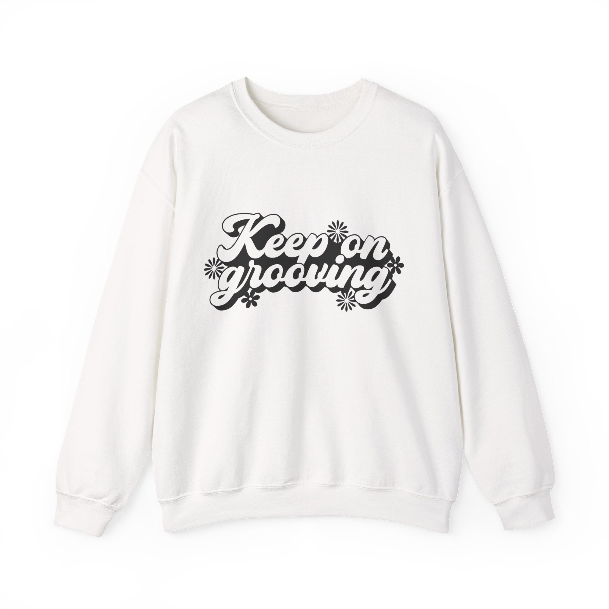 Keep On Grooving Flowers | Crewneck Sweatshirt