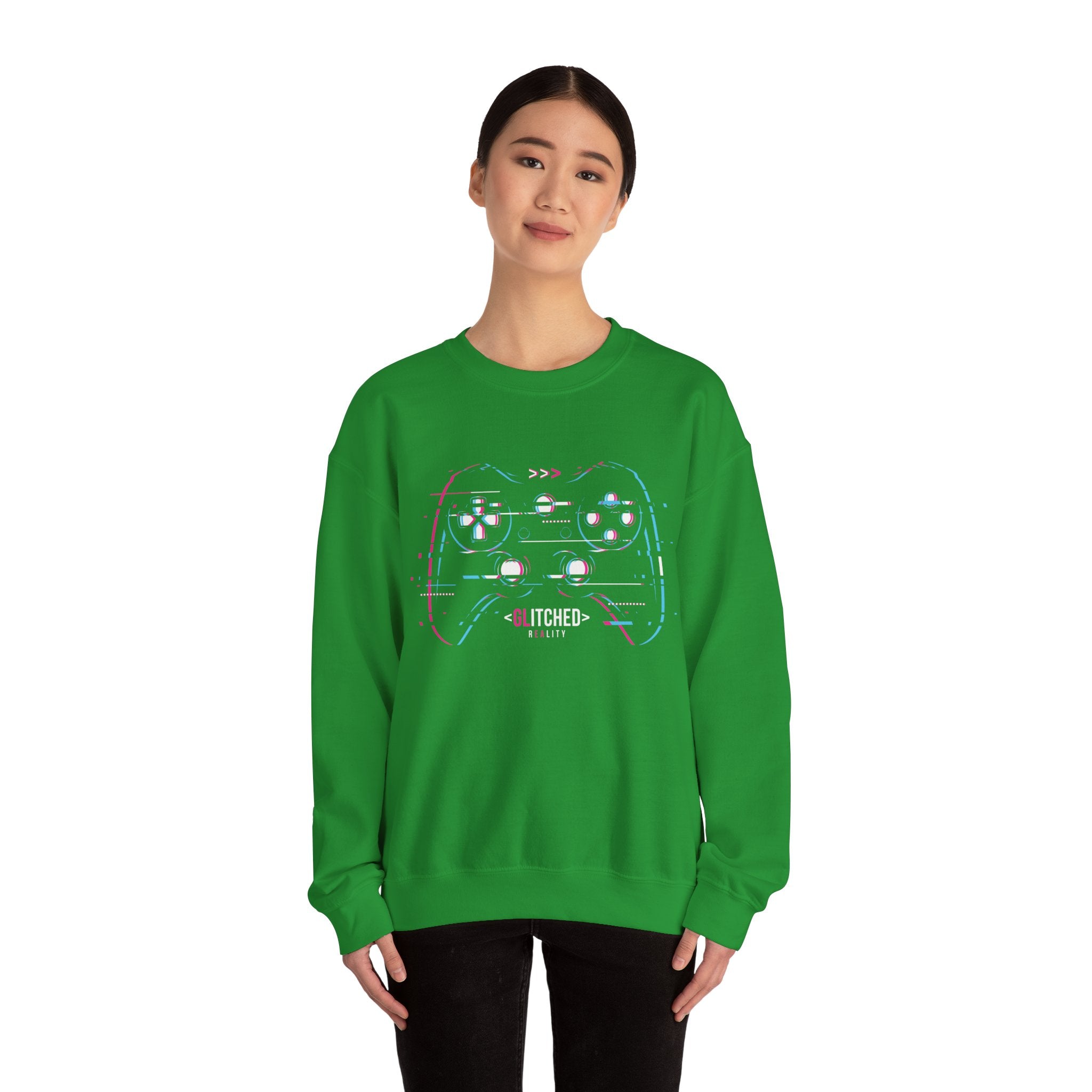 Glitched Gaming Controller | Crewneck Sweatshirt
