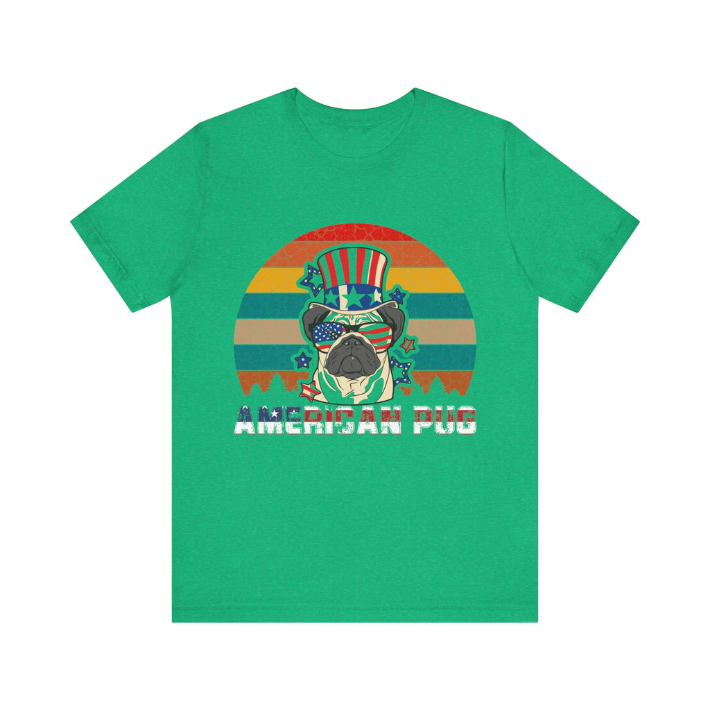 American White Pug Dog | Tee