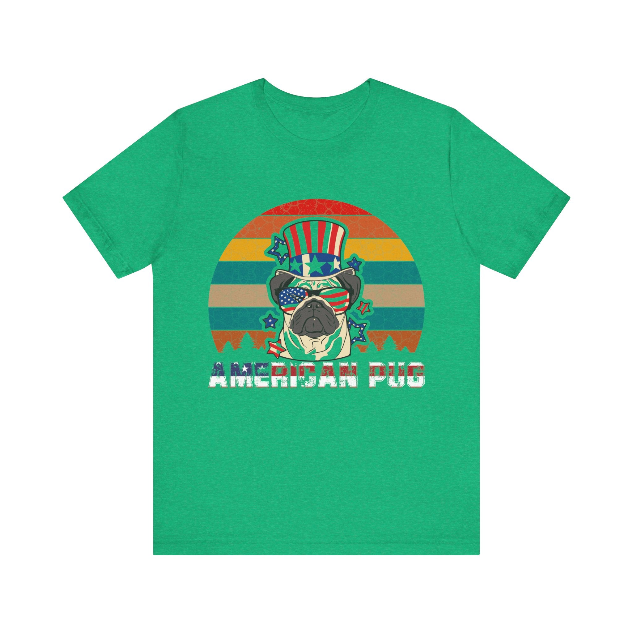 American White Pug Dog | Tee