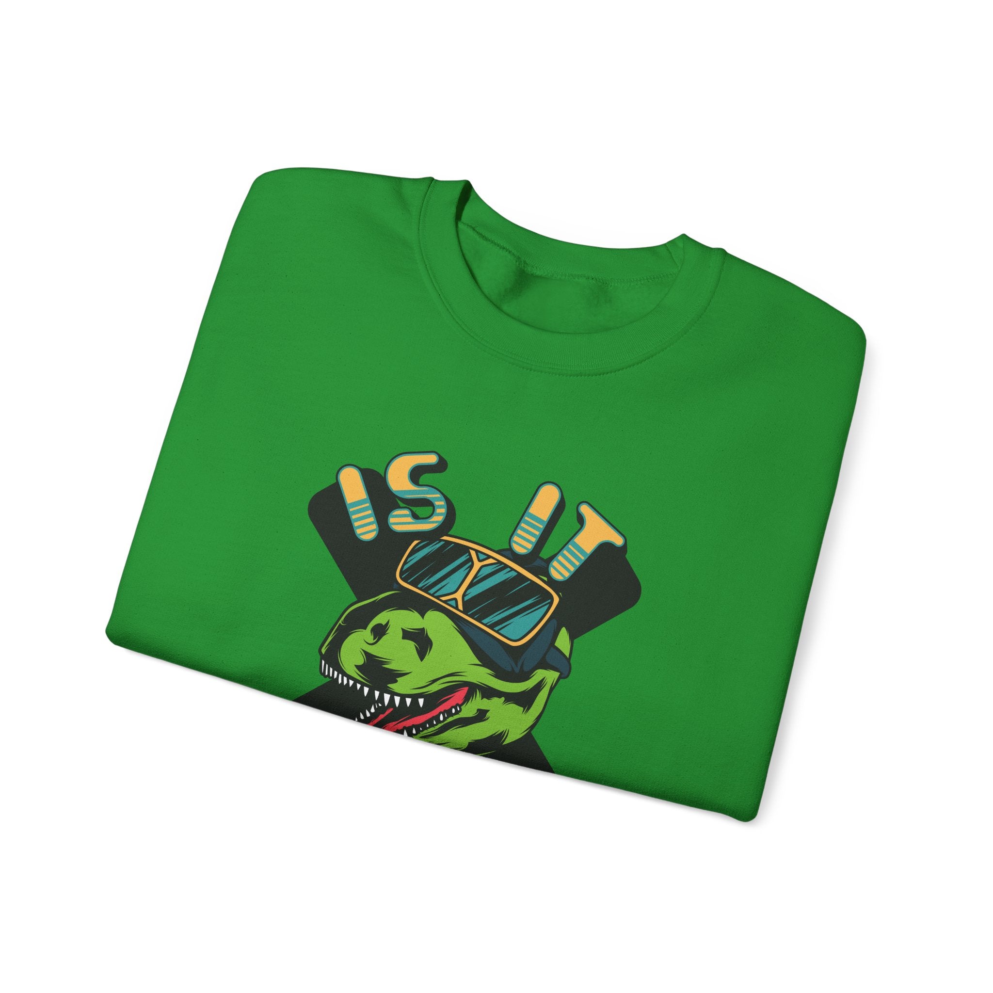 Is It Real? T-Rex in AR Headset | Crewneck Sweatshirt
