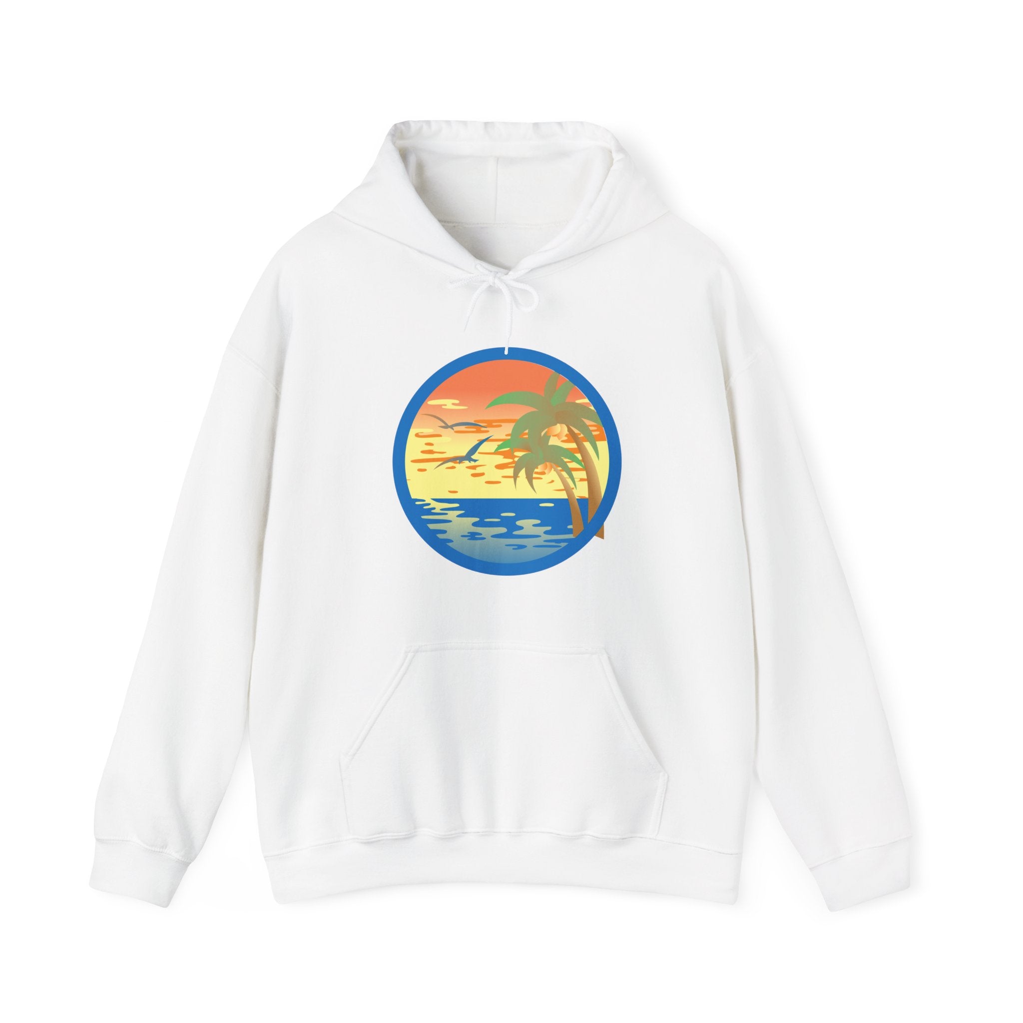 Colored Sunset and Beach | Hoodie