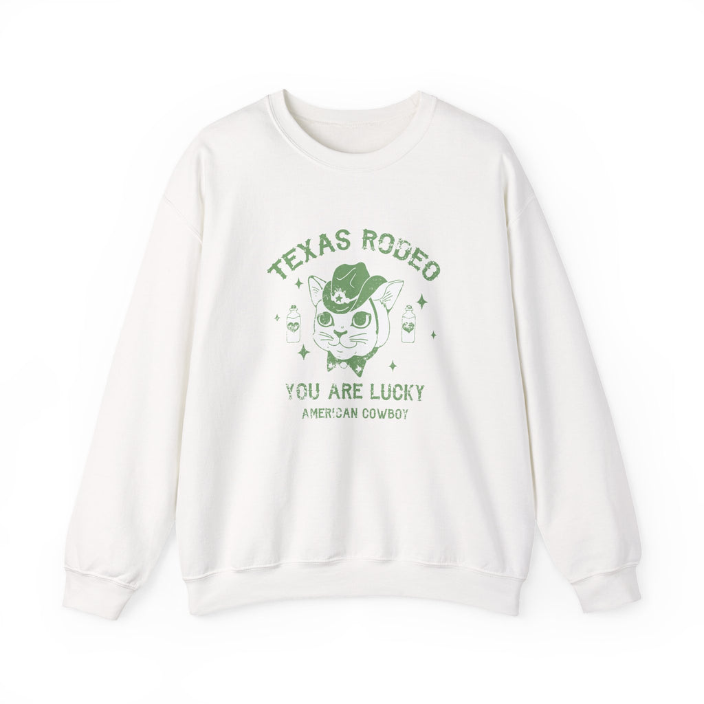 Texas Rodeo, You Are Lucky American Cowboy | Crewneck Sweatshirt