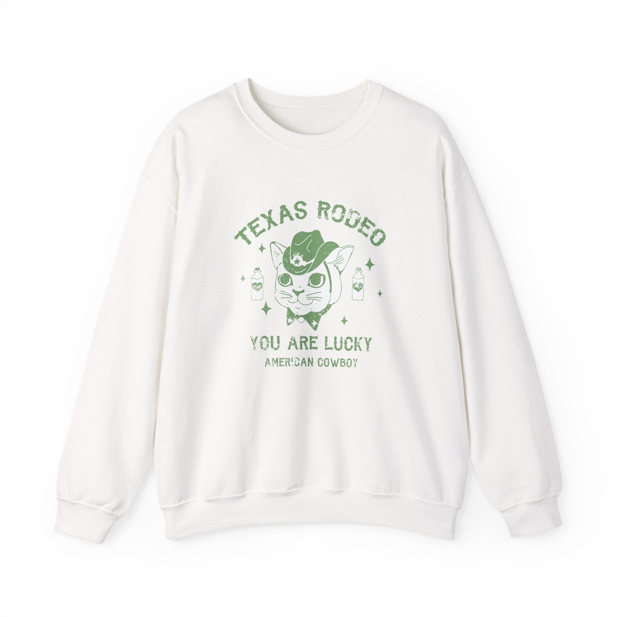 Texas Rodeo, You Are Lucky American Cowboy | Crewneck Sweatshirt