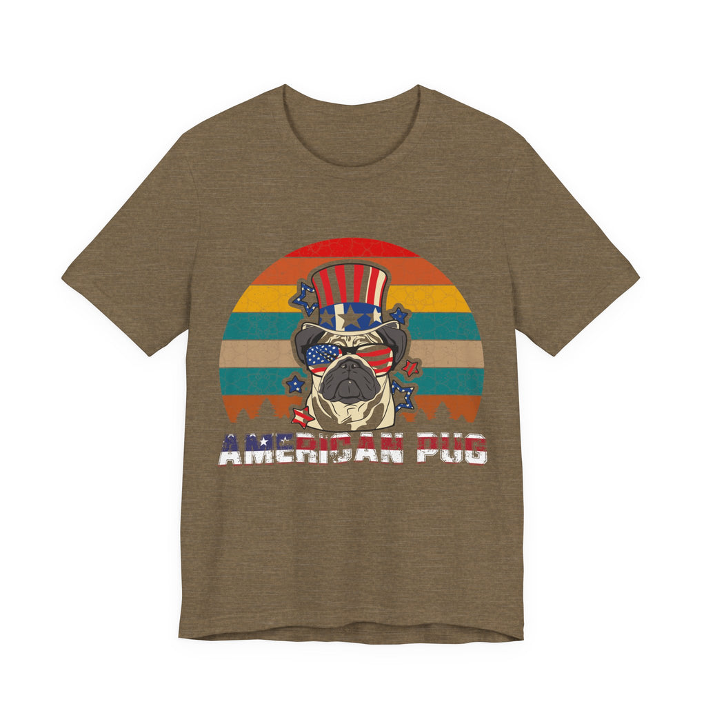 American White Pug Dog | Tee