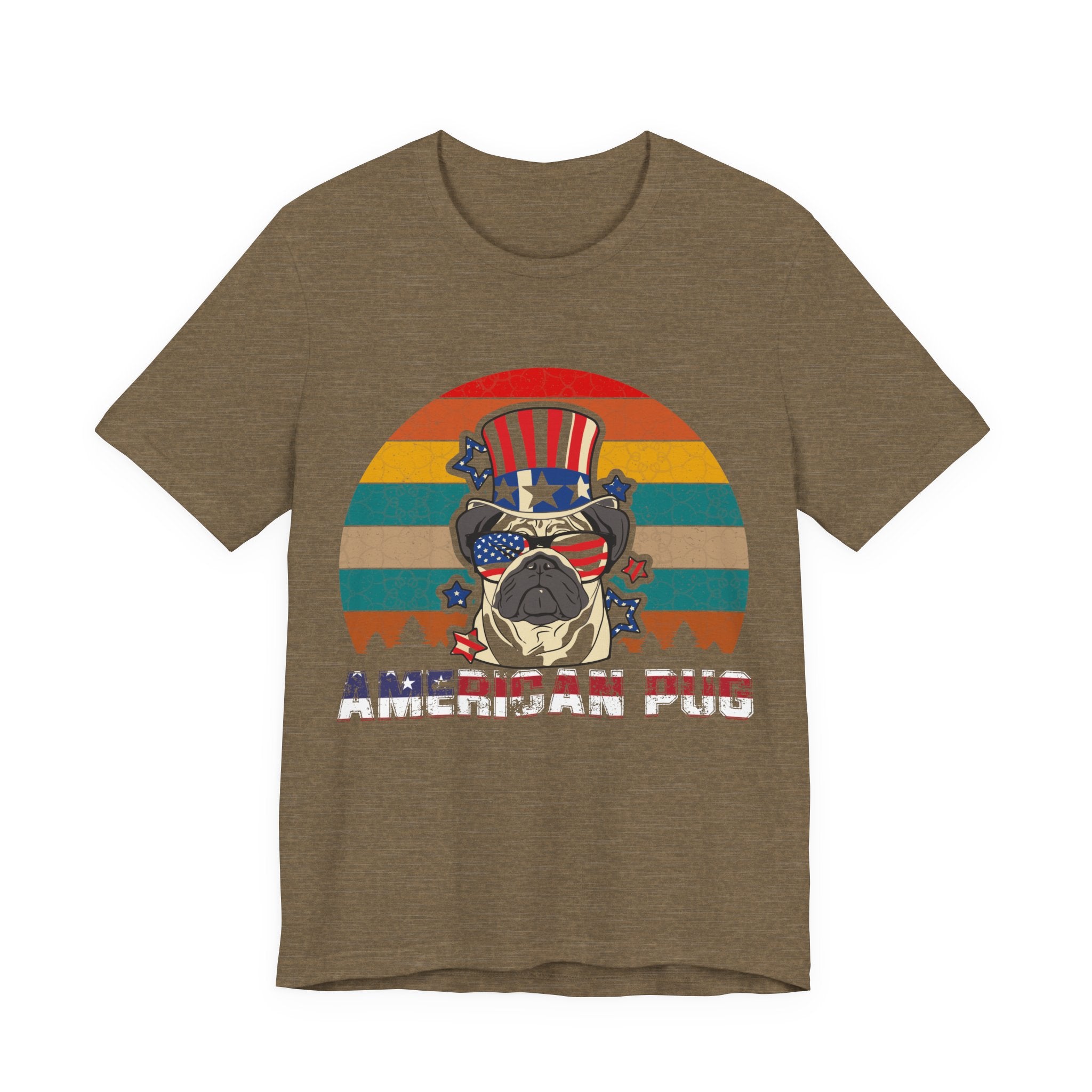 American White Pug Dog | Tee