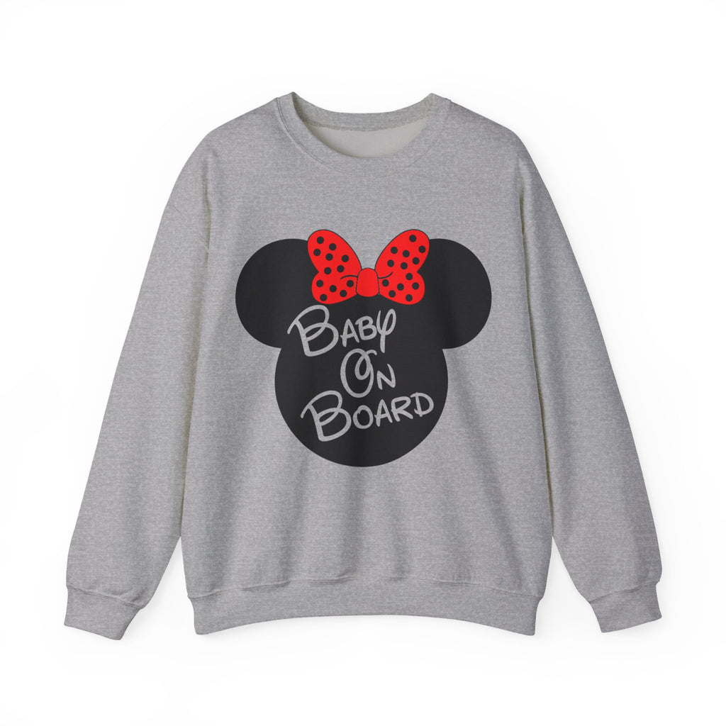 Baby on Board Mouse Ears | Crewneck Sweatshirt