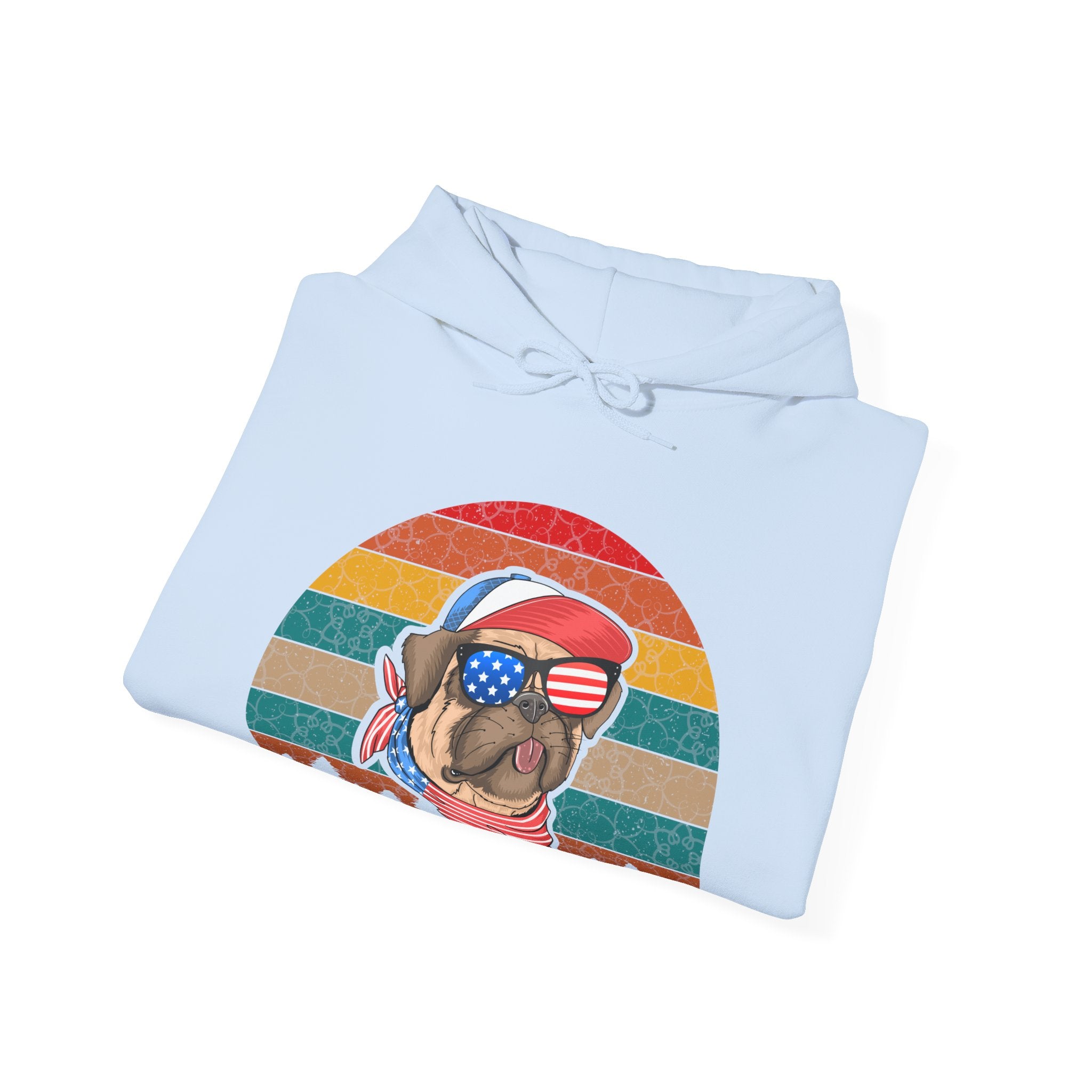 American Pug With Trees | Hoodie