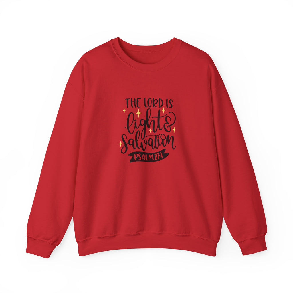 The Lord Is Light and Salvation Psalm 27:1 | Crewneck Sweatshirt