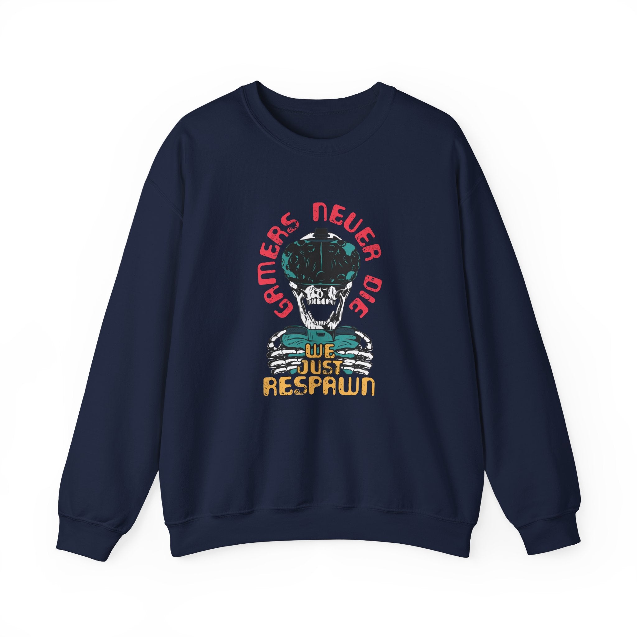 Gamers Never Die, We Just Respawn | Crewneck Sweatshirt