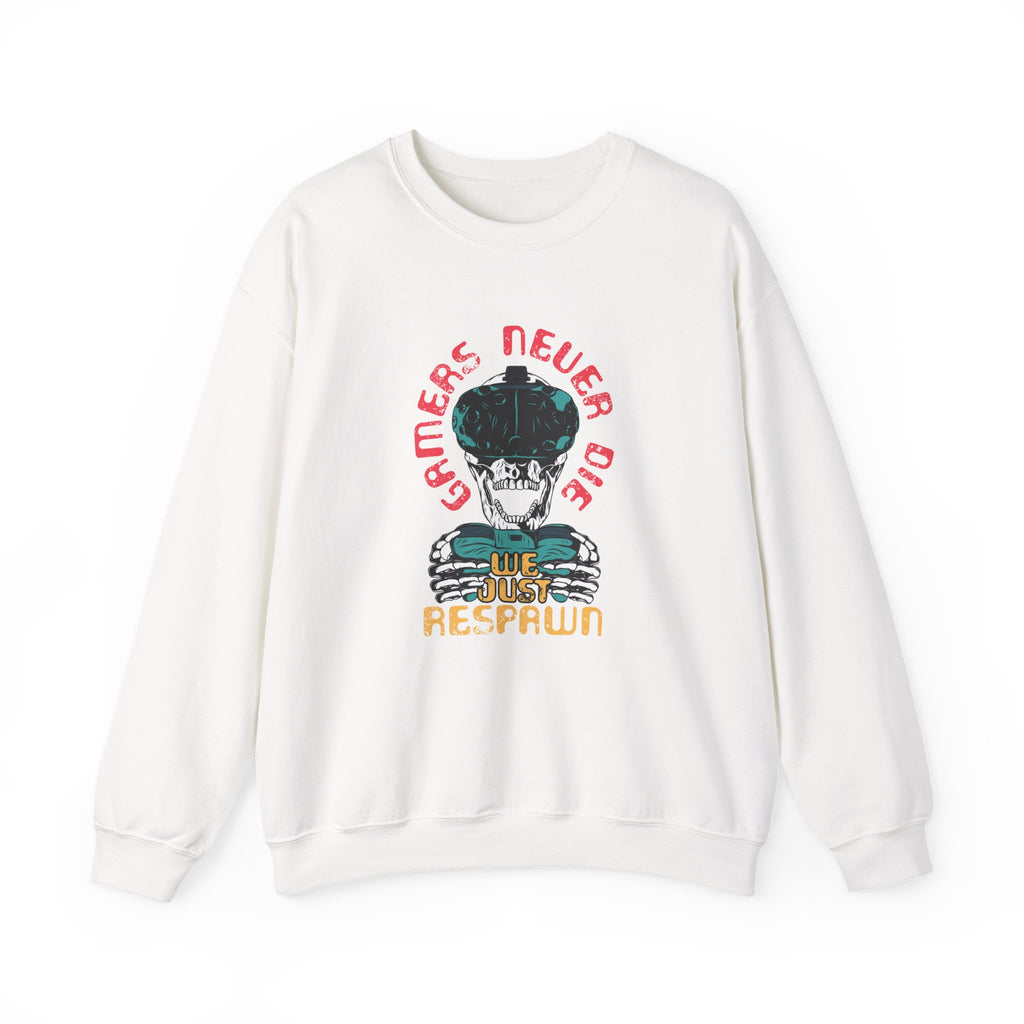 Gamers Never Die, We Just Respawn | Crewneck Sweatshirt
