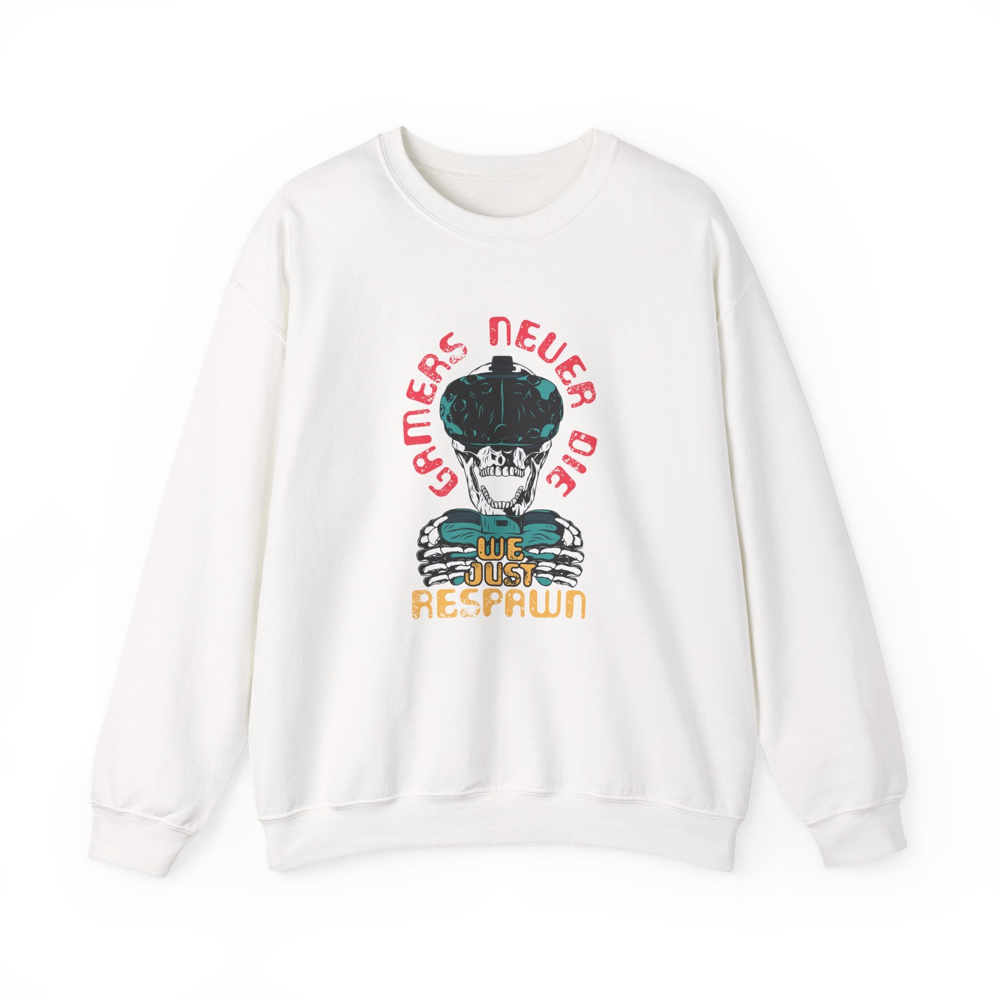 Gamers Never Die, We Just Respawn | Crewneck Sweatshirt