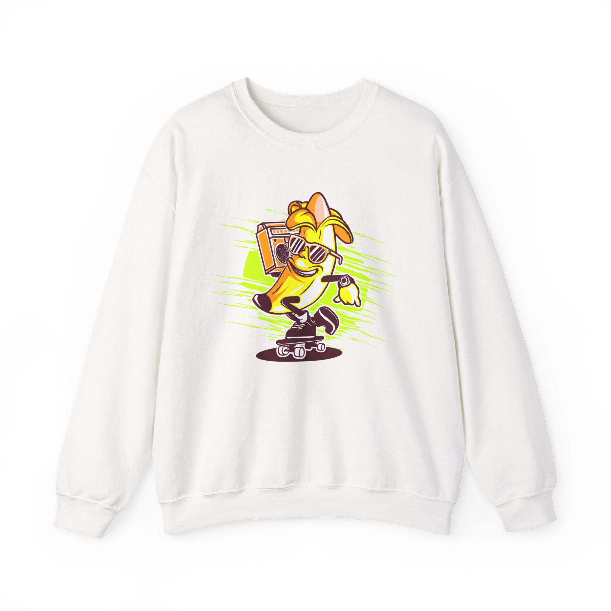 Banana Riding a Skateboard | Crewneck Sweatshirt