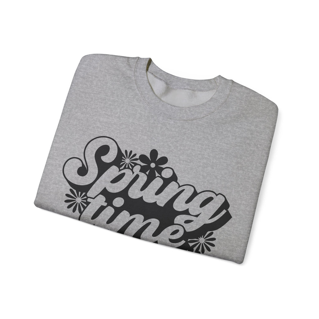 Springtime Vibes Flowers | Crewneck Sweatshirt