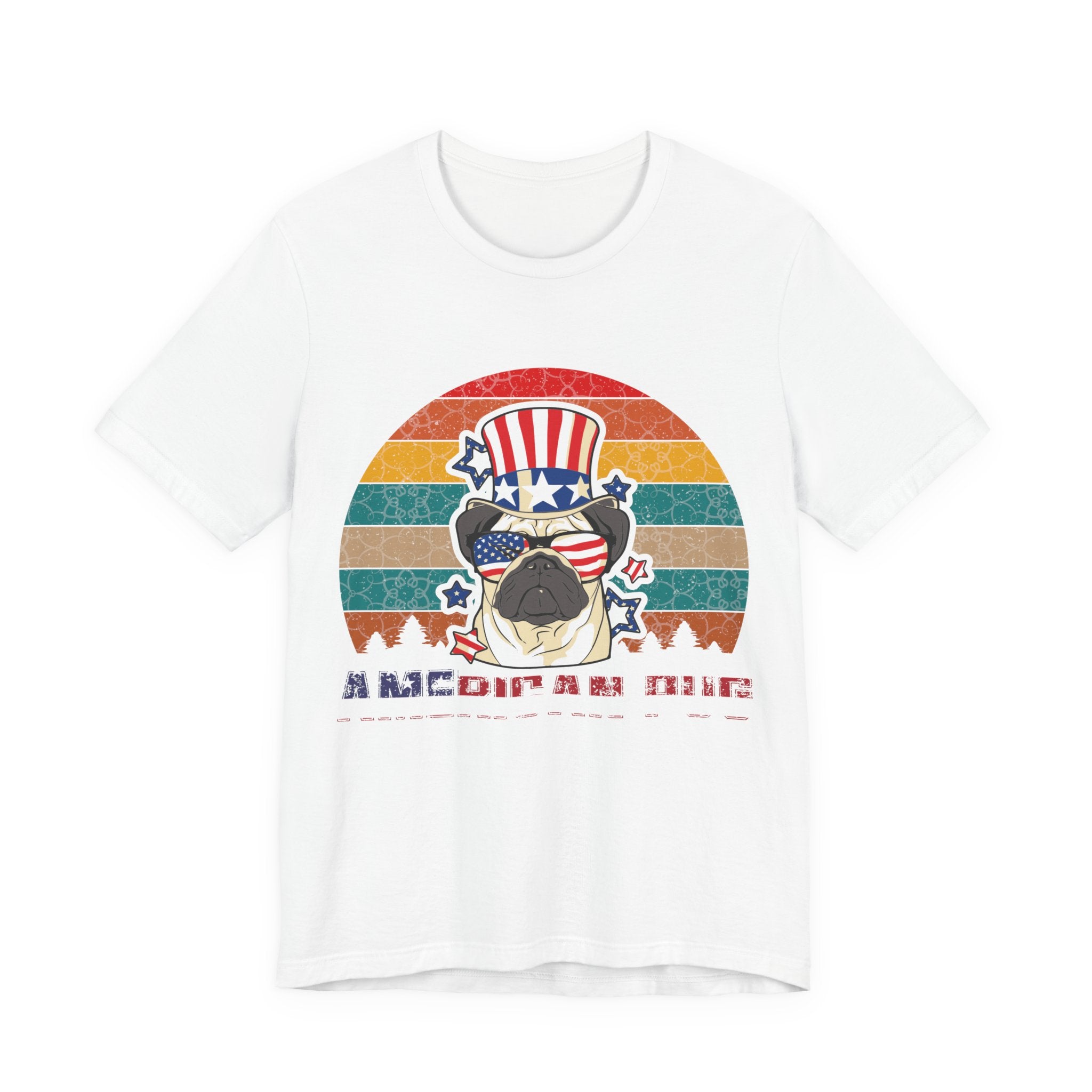 American White Pug Dog | Tee
