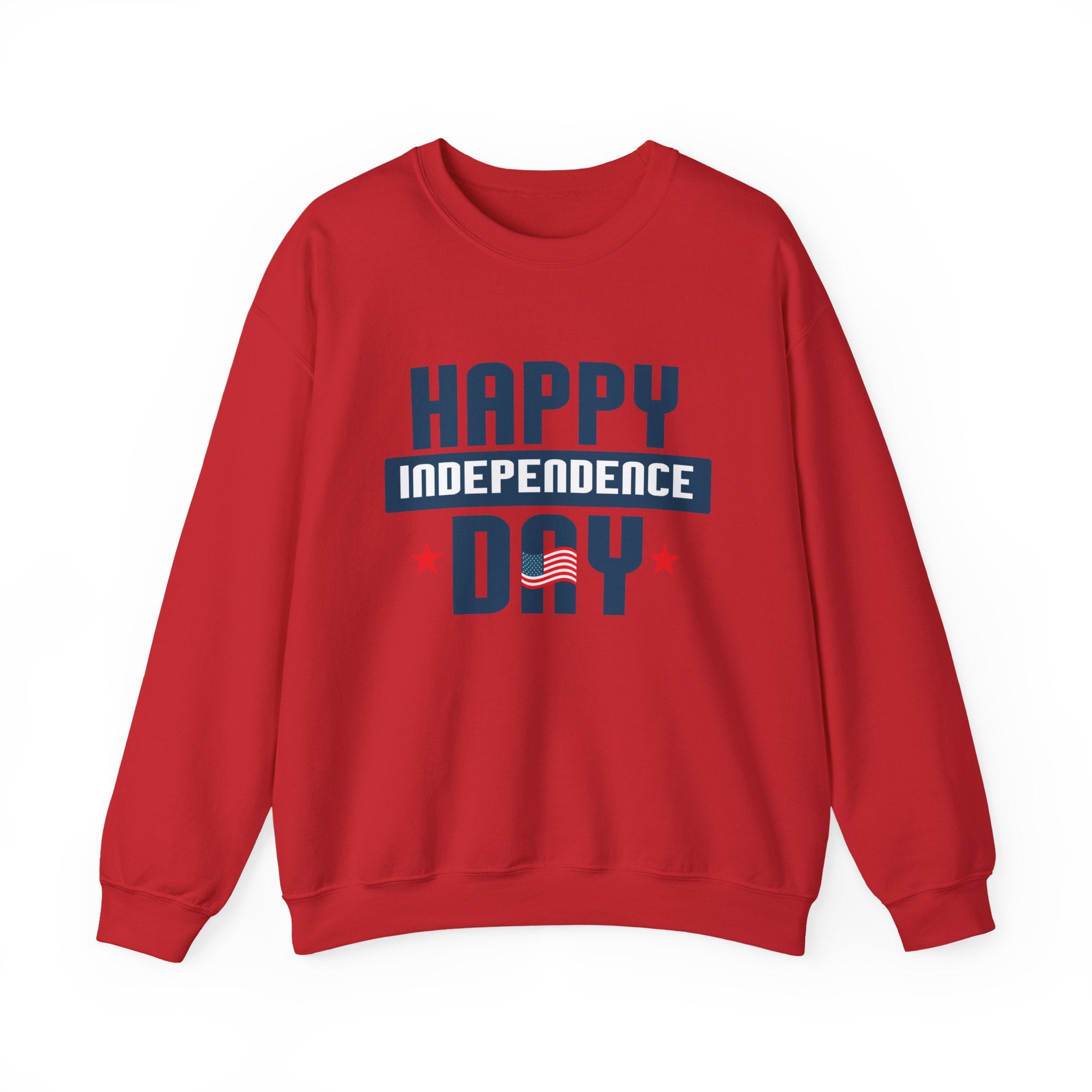 Happy Independence Day Blue | Crewneck Sweatshirt