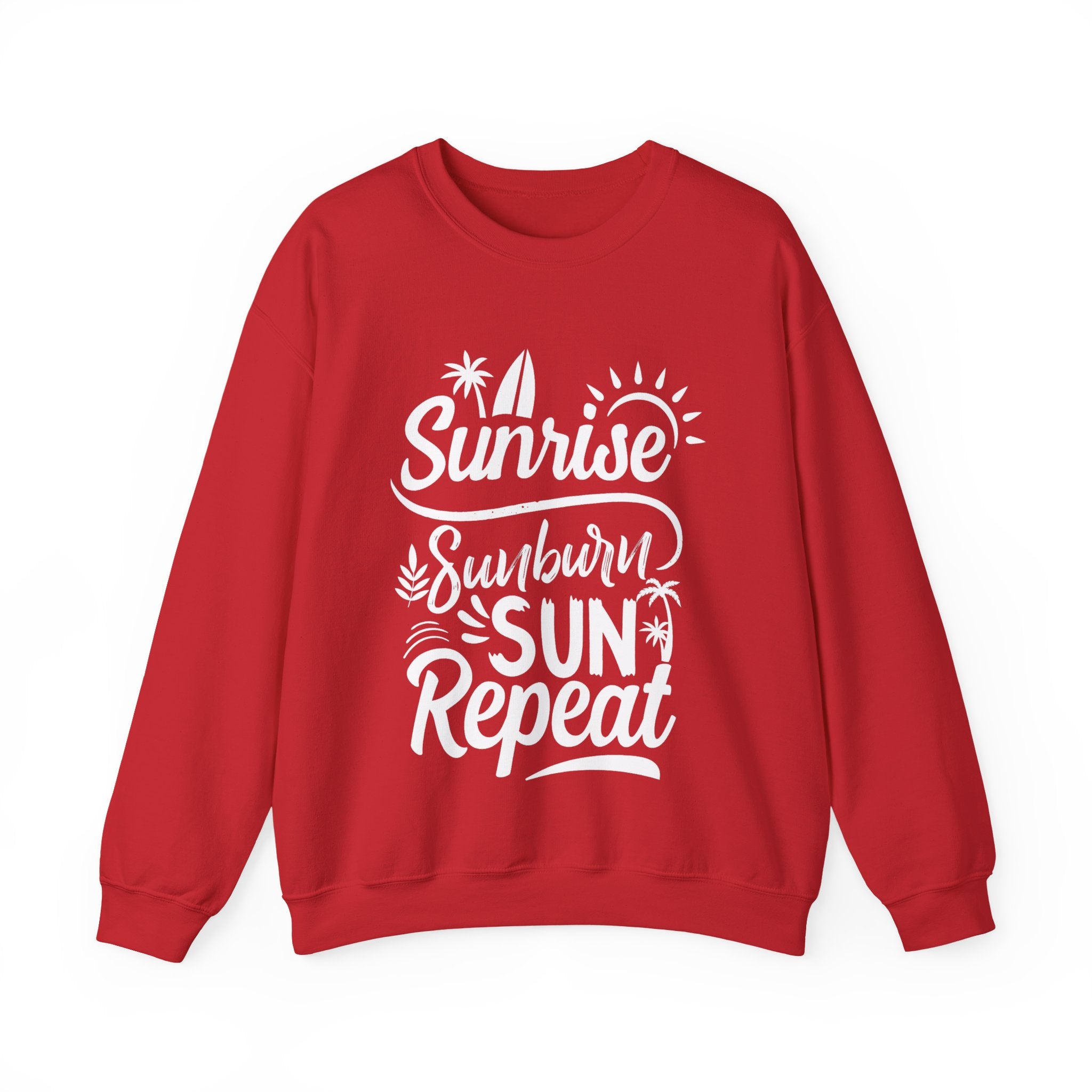Sunrise, Sunburn, Sun, Repeat | Crewneck Sweatshirt