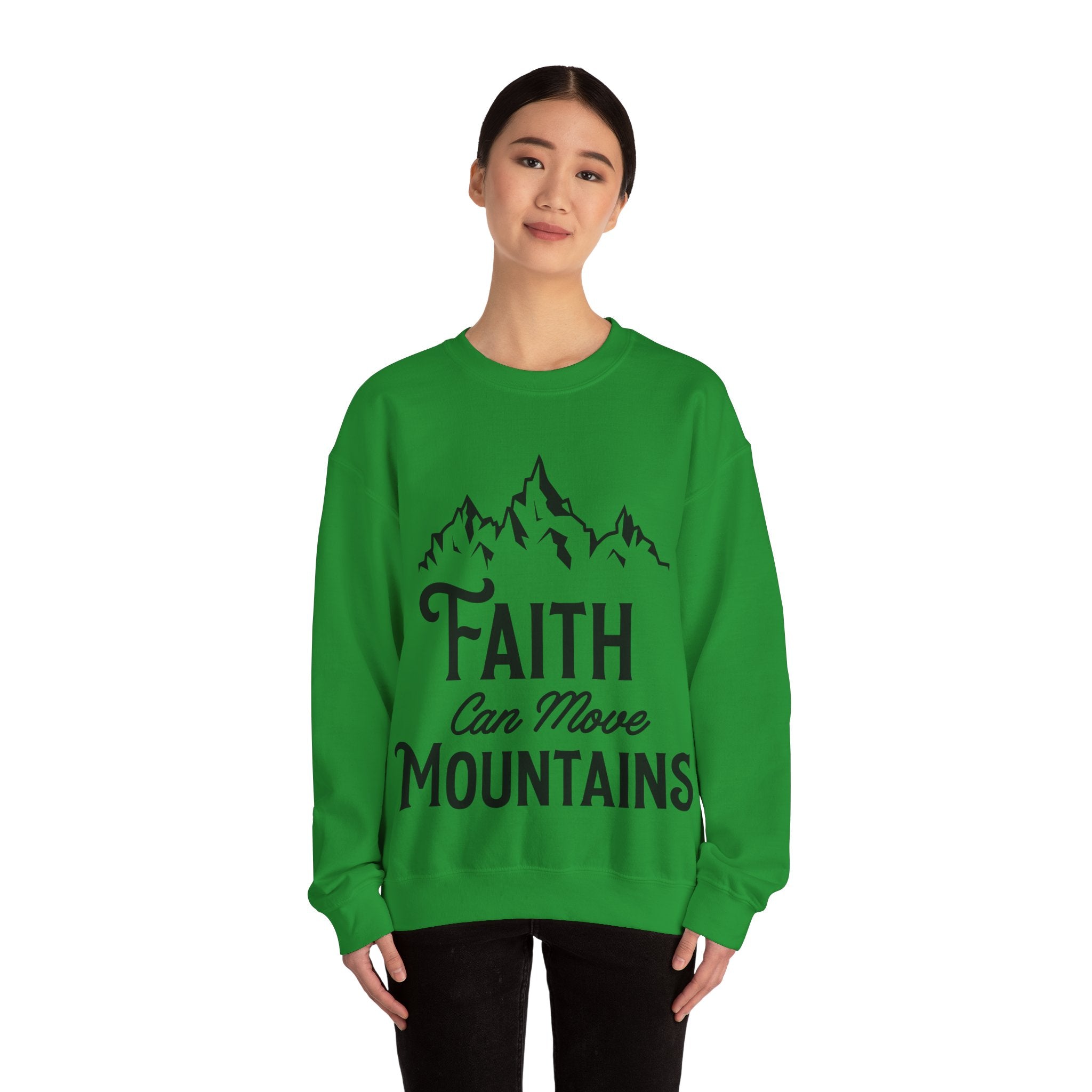 Faith Can Move Mountains | Crewneck Sweatshirt