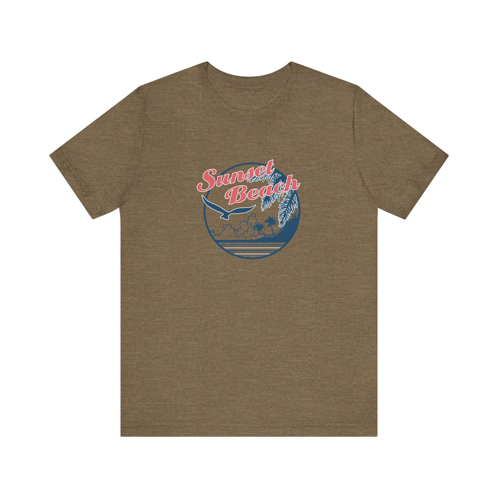 Sunset Beach, Birds and Ocean | Tee