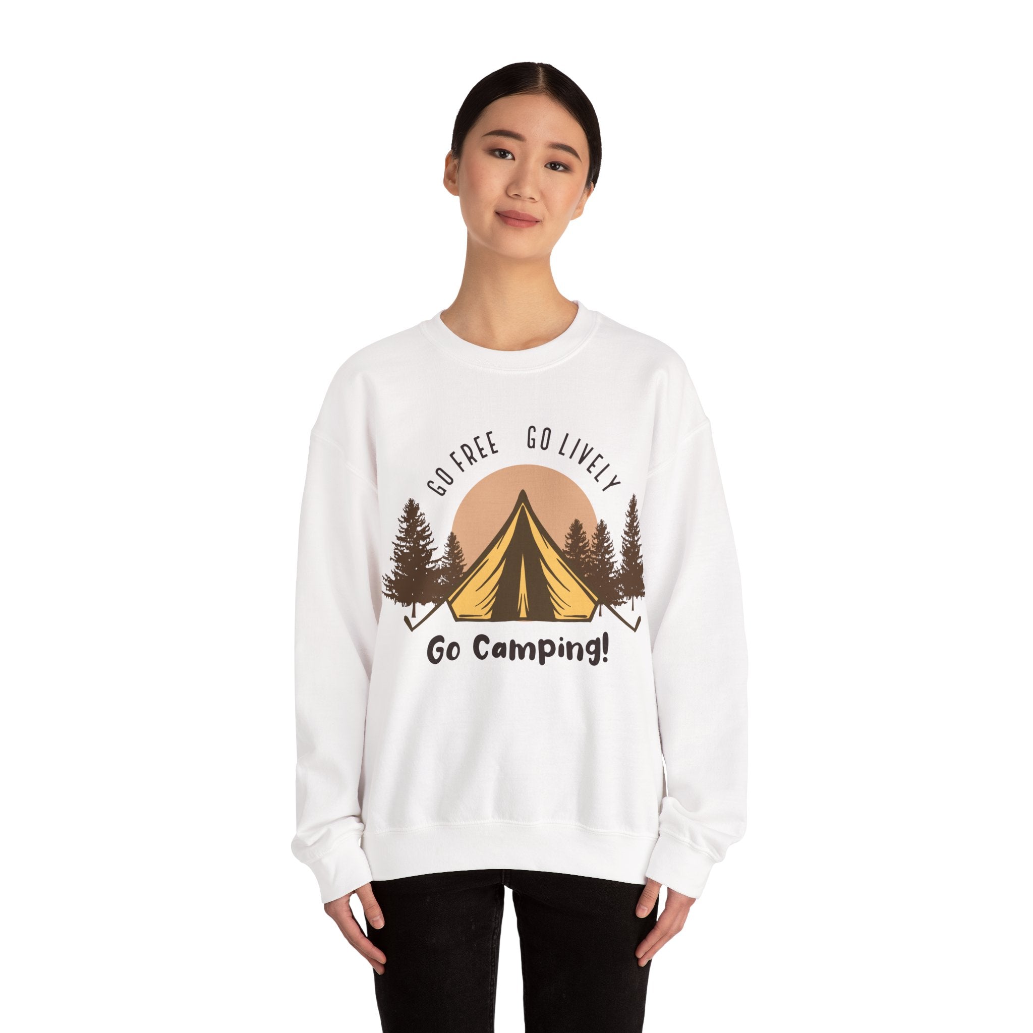 Go Free, Go Lively, Go Camping | Crewneck Sweatshirt