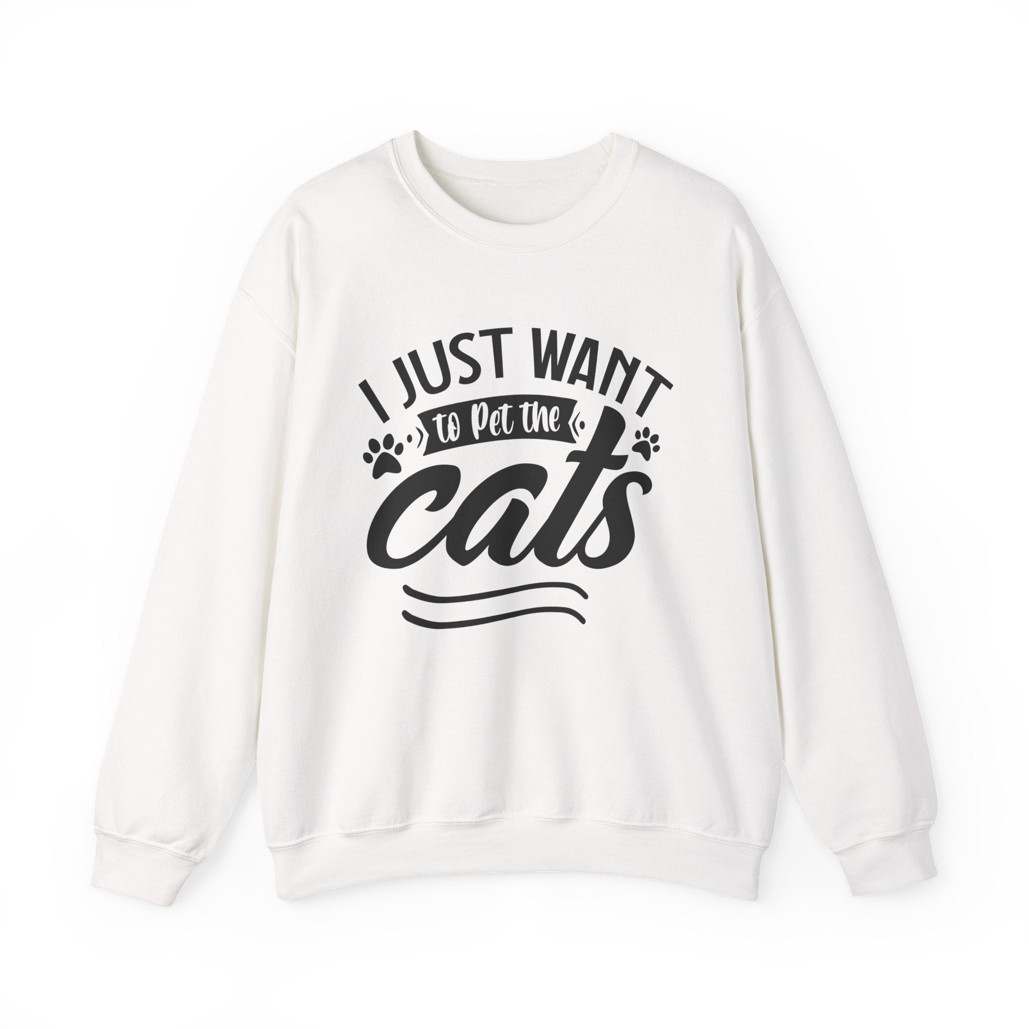 I Just Want to Pet the Cats | Crewneck Sweatshirt