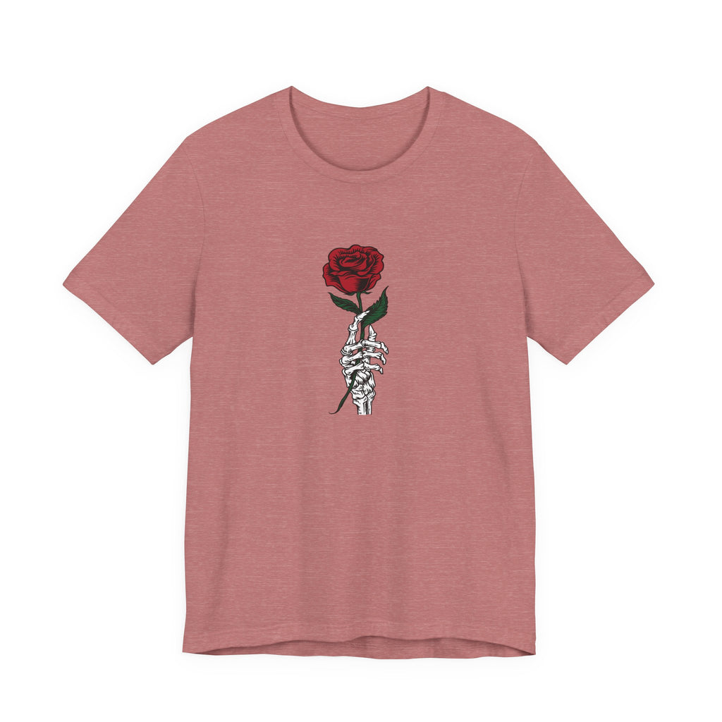 Rose in Skeleton Hand | Tee