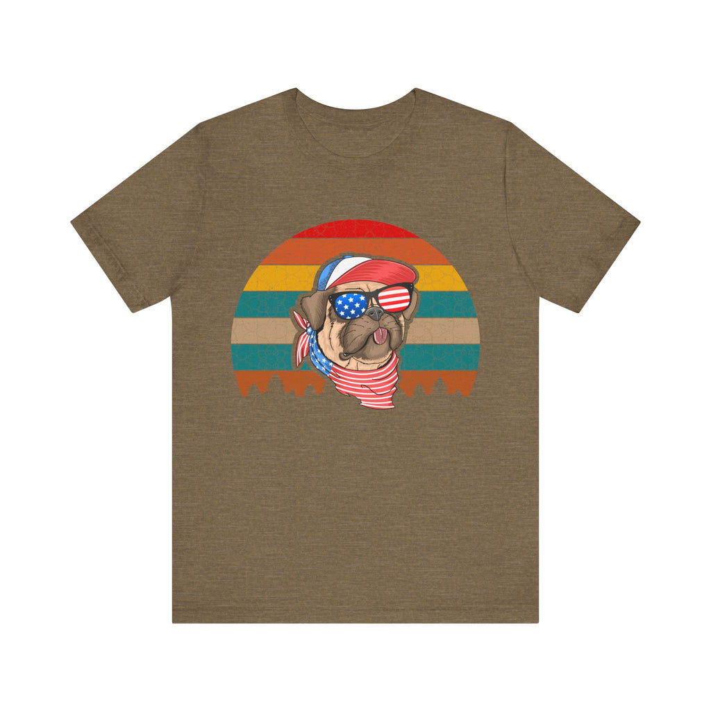 American Pug With Trees | Tee