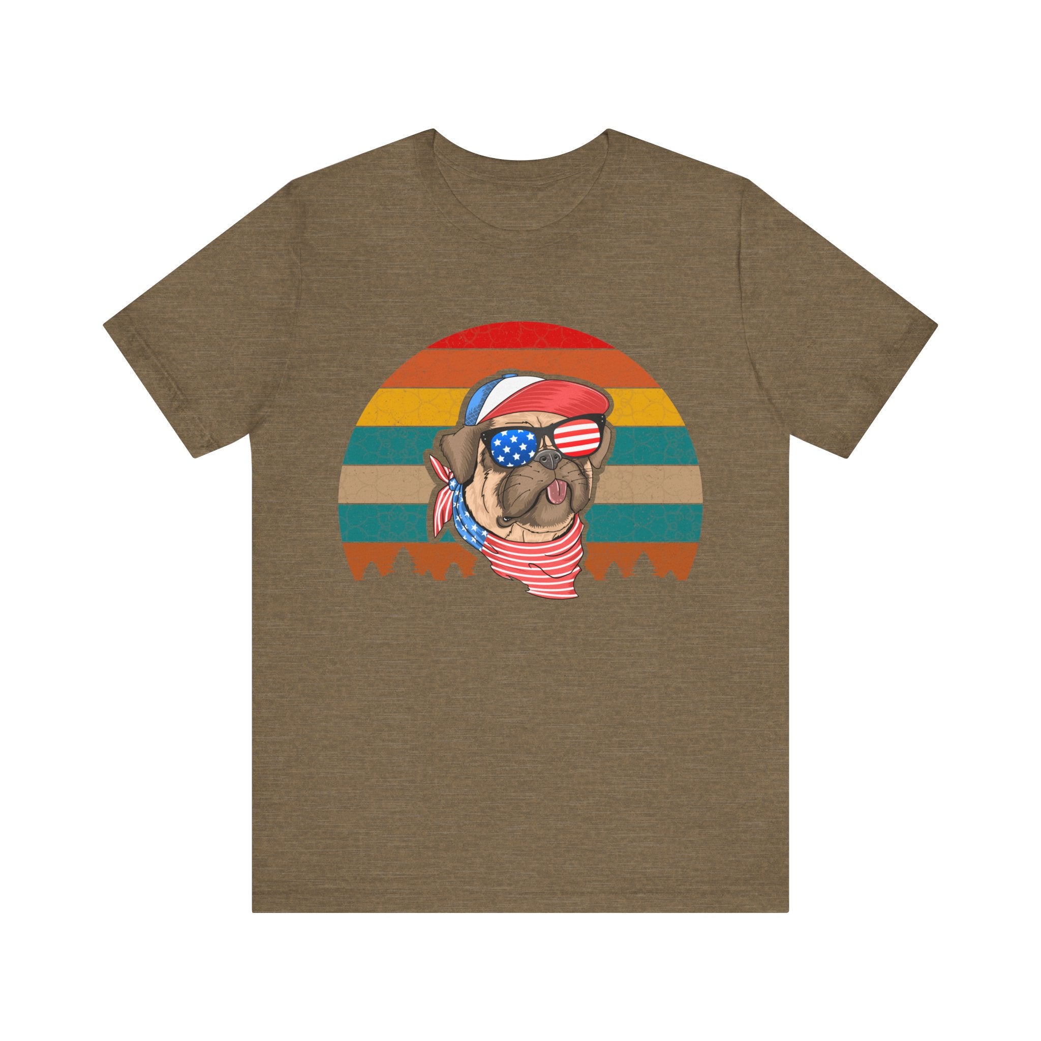 American Pug With Trees | Tee