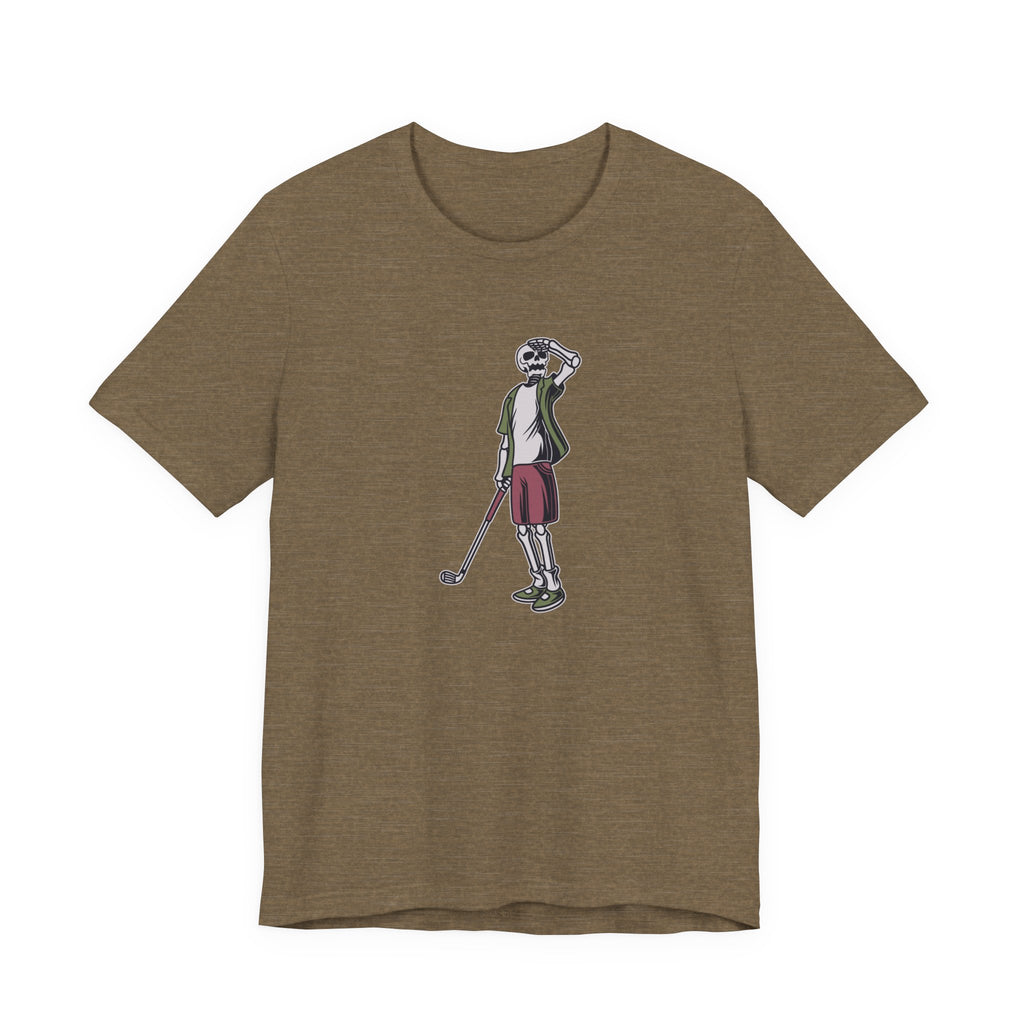 Long Ball Skeleton Golfer | Tee