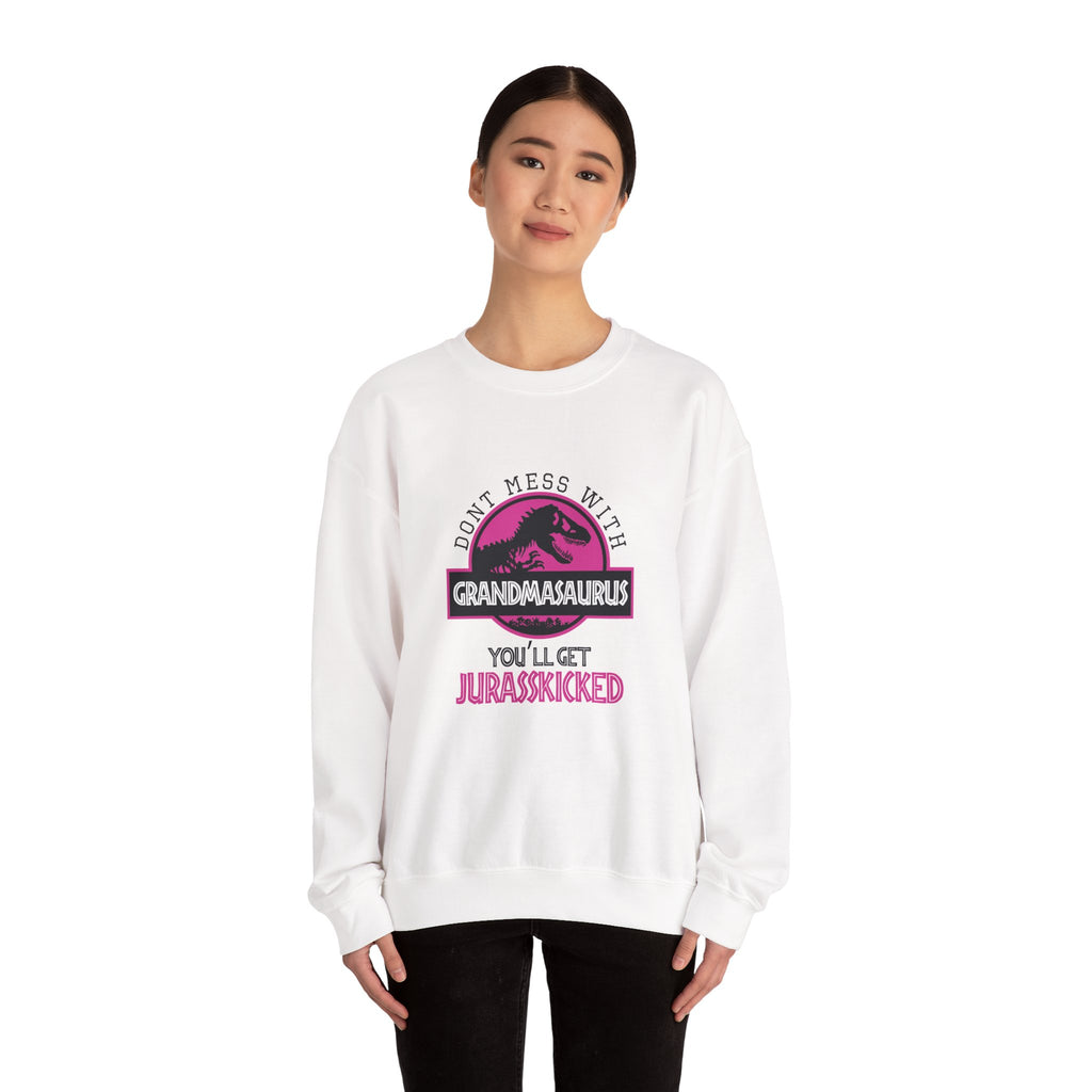 Don't Mess With Grandma, You'll Get Jurasskicked | Crewneck Sweatshirt