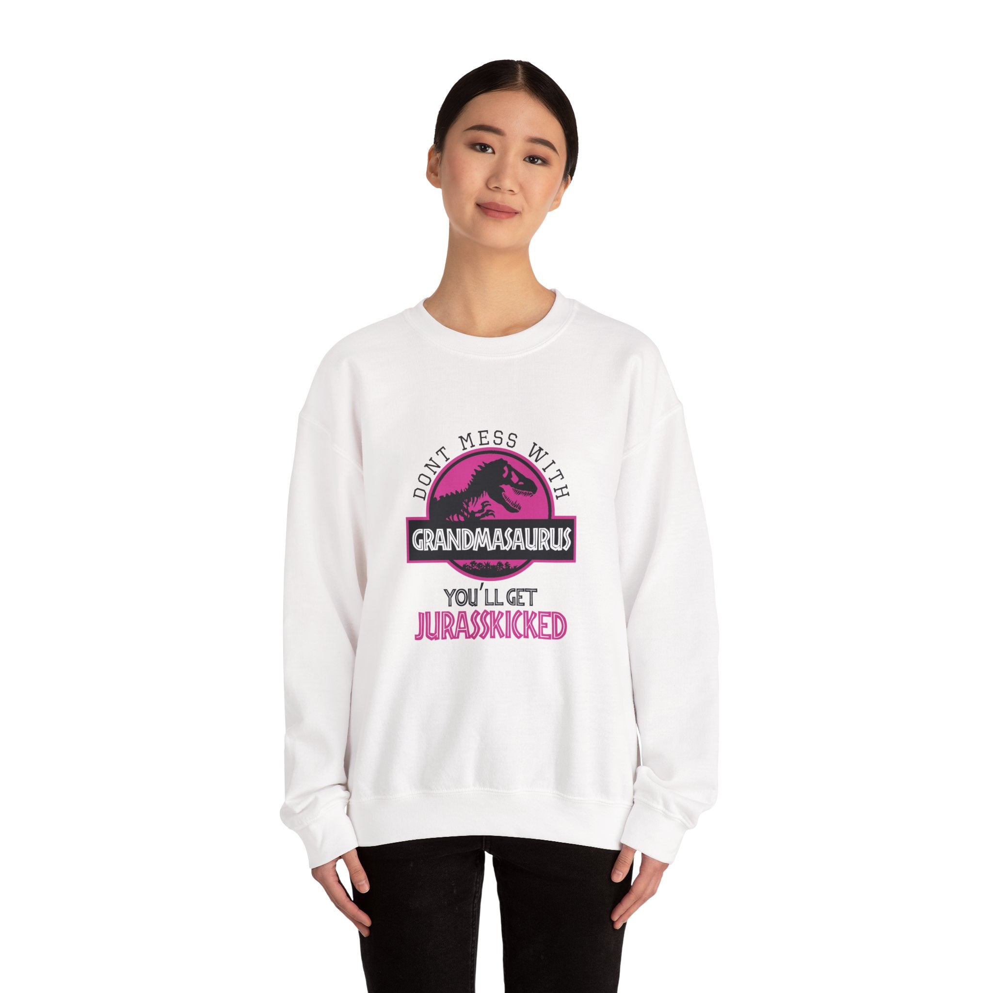 Don't Mess With Grandma, You'll Get Jurasskicked | Crewneck Sweatshirt