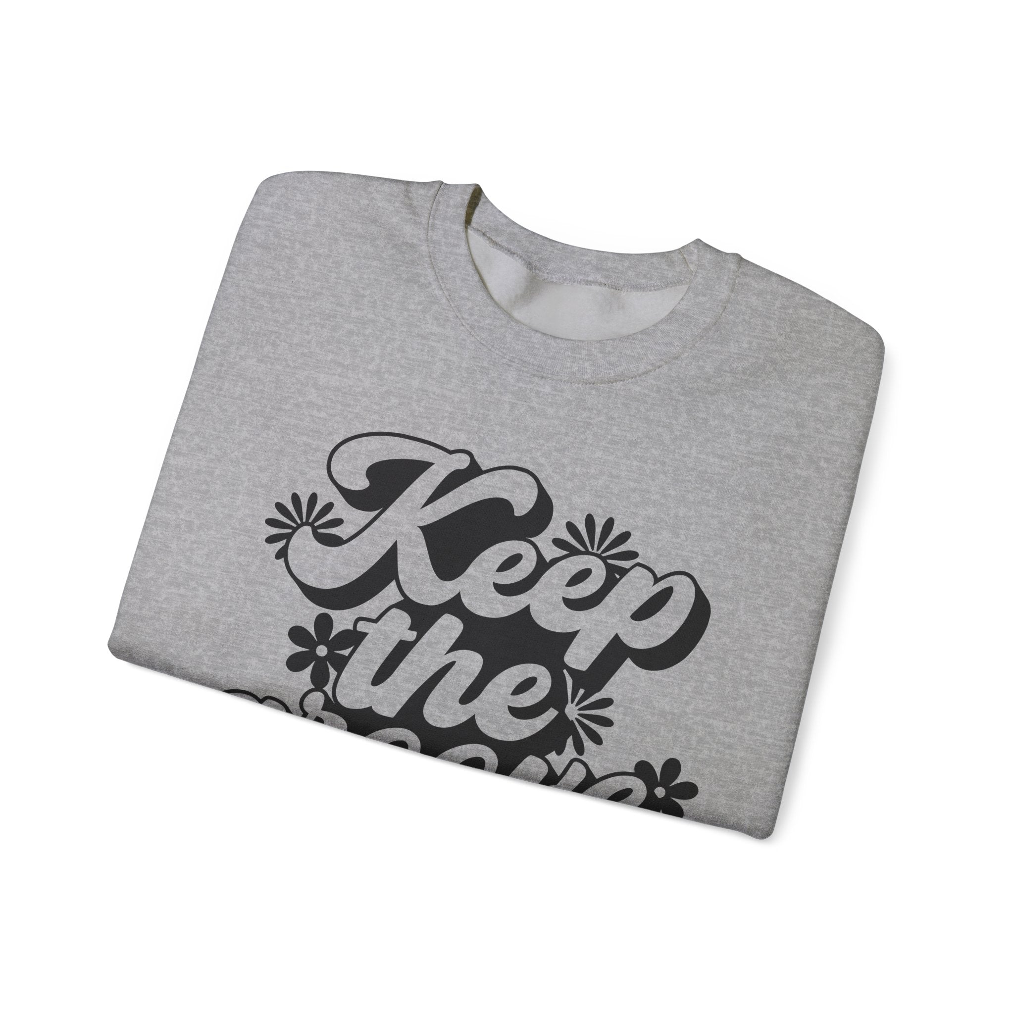 Keep the Groove Flowing Flowers | Crewneck Sweatshirt