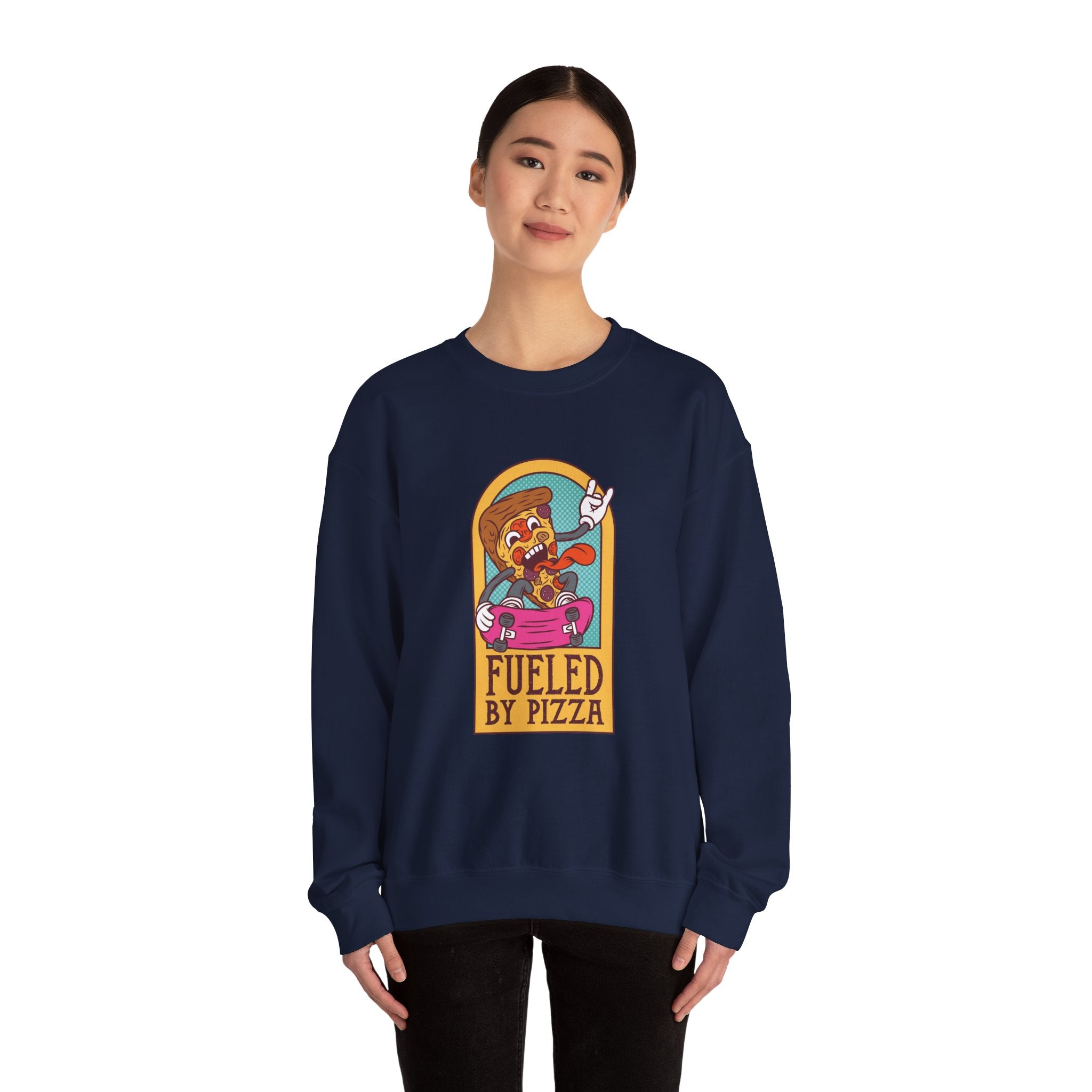 Fueled by Pizza | Crewneck Sweatshirt